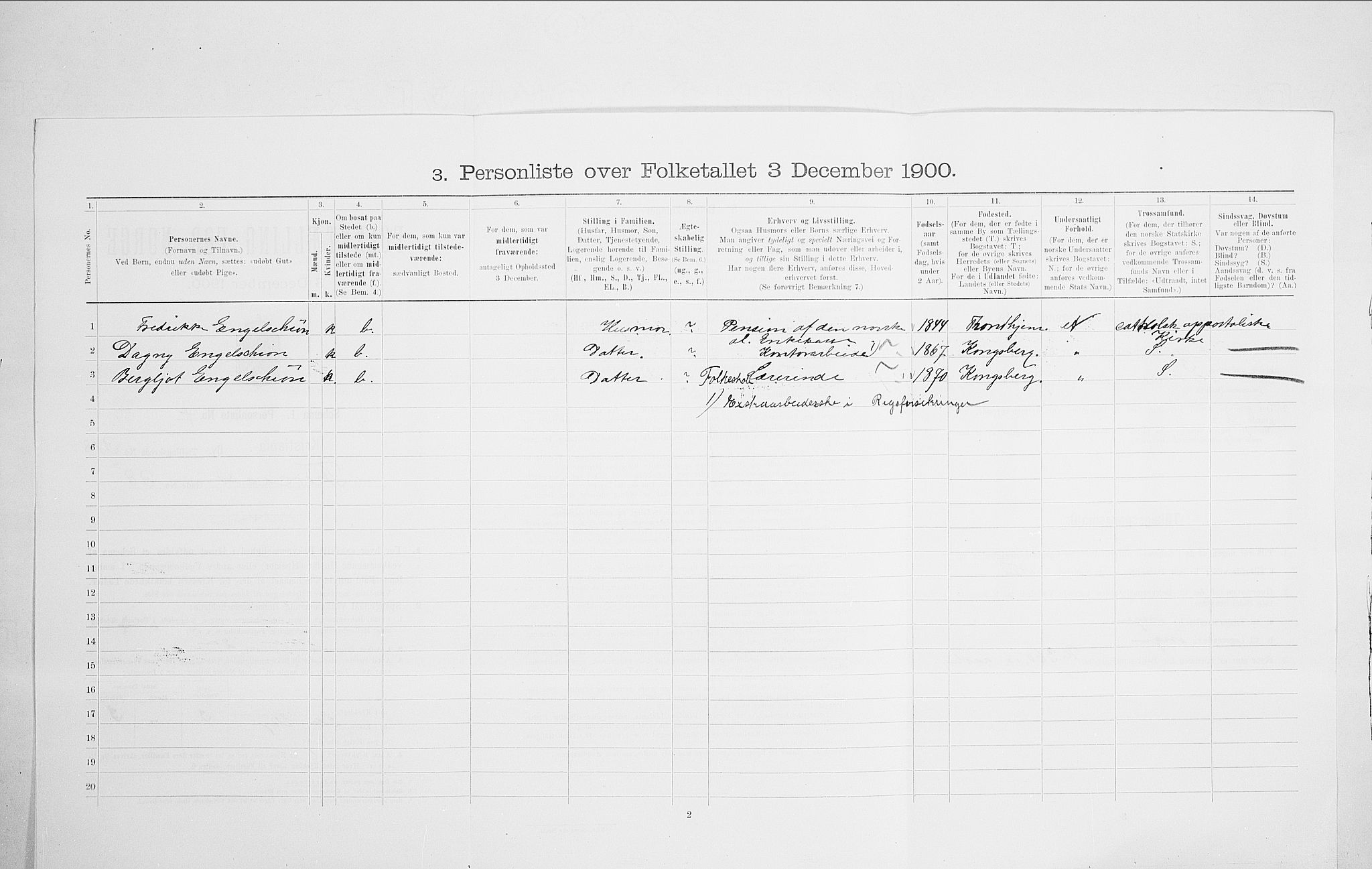 SAO, 1900 census for Kristiania, 1900, p. 97218