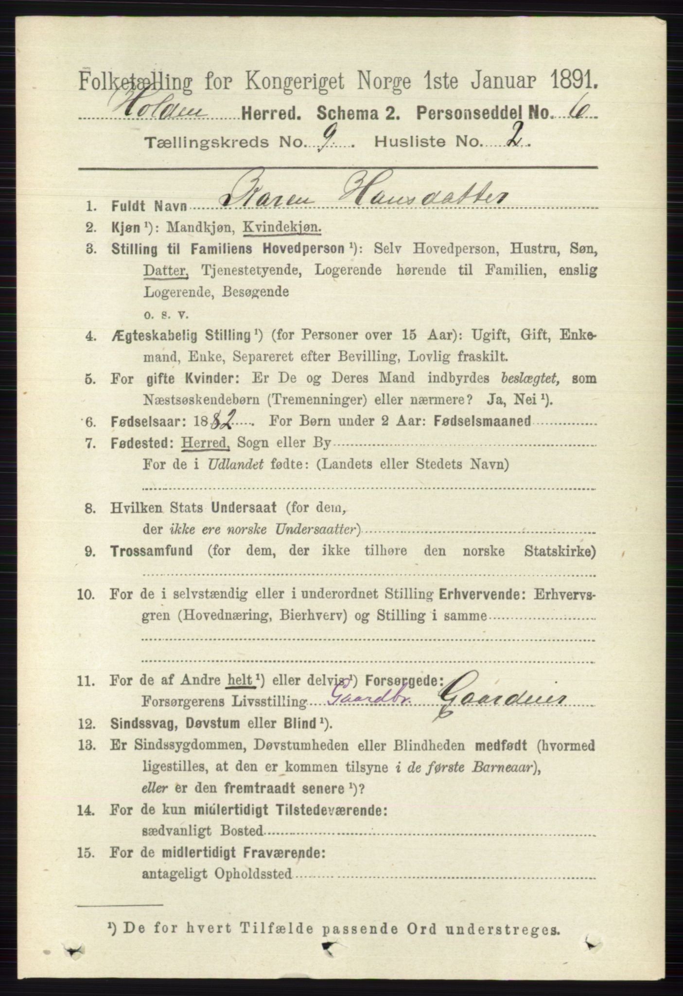 RA, 1891 census for 0819 Holla, 1891, p. 4096