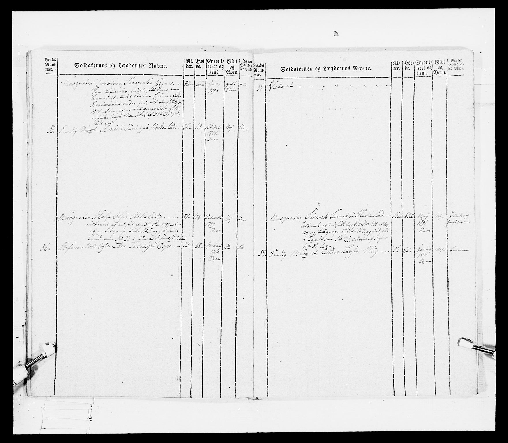 Generalitets- og kommissariatskollegiet, Det kongelige norske kommissariatskollegium, AV/RA-EA-5420/E/Eh/L0097: Bergenhusiske nasjonale infanteriregiment, 1803-1807, p. 156