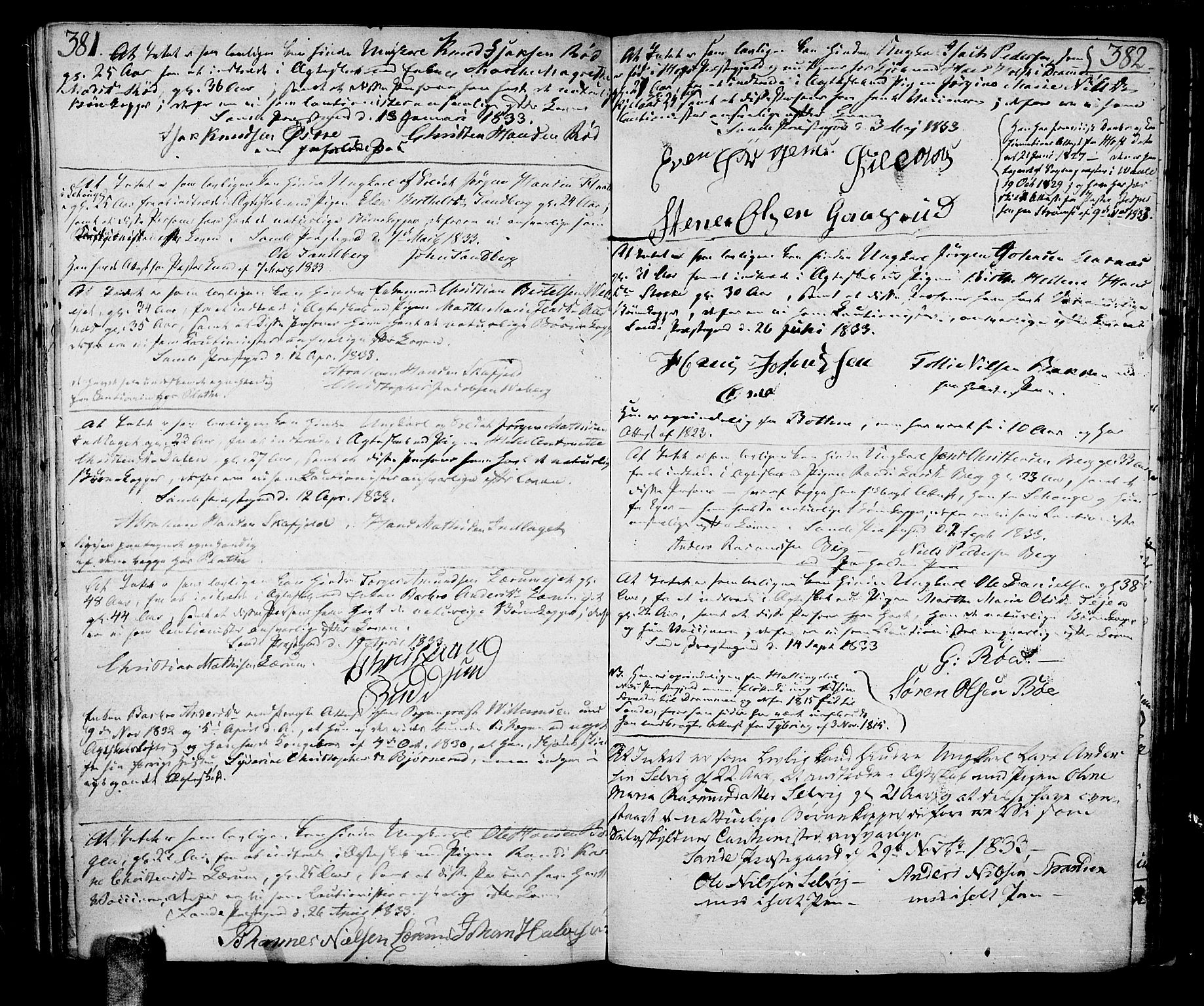 Sande Kirkebøker, SAKO/A-53/F/Fa/L0002: Parish register (official) no. 2, 1804-1814, p. 381-382