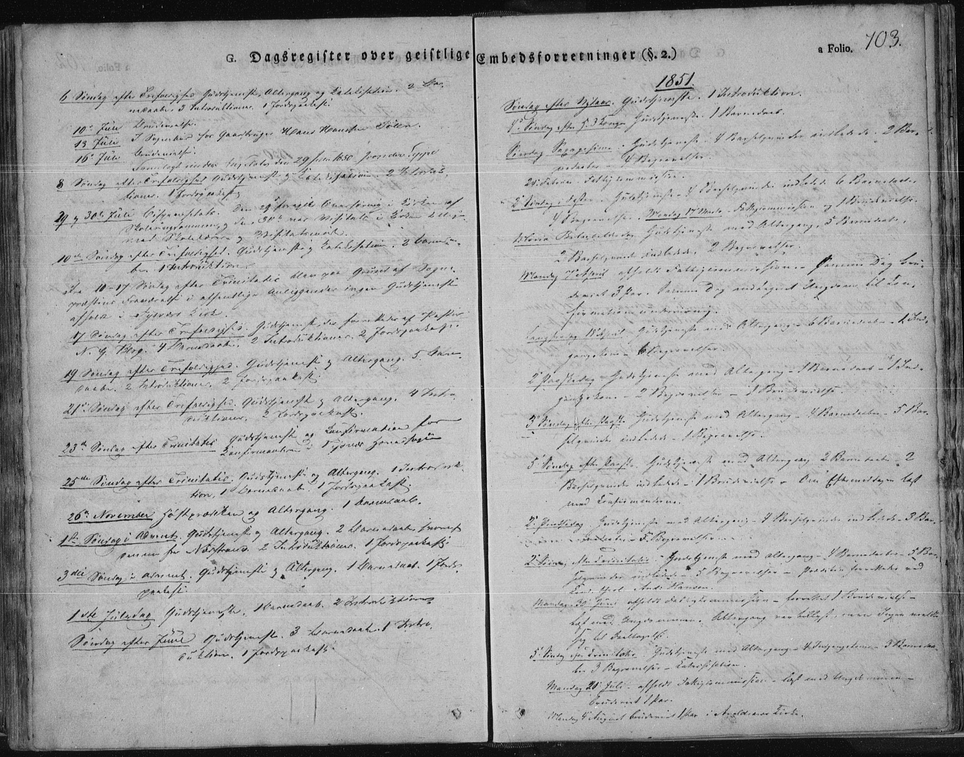 Tysvær sokneprestkontor, SAST/A -101864/H/Ha/Haa/L0001: Parish register (official) no. A 1.2, 1831-1856, p. 703