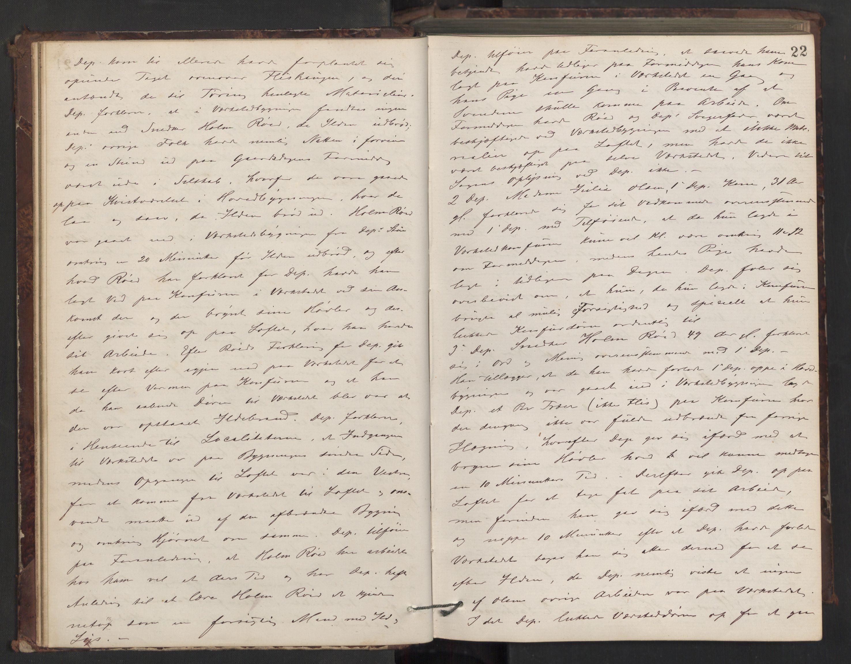 Drøbak byfogd, AV/SAO-A-10144/F/Fb/L0004: Ekstrarettsprotokoll, 1874-1889, p. 21b-22a