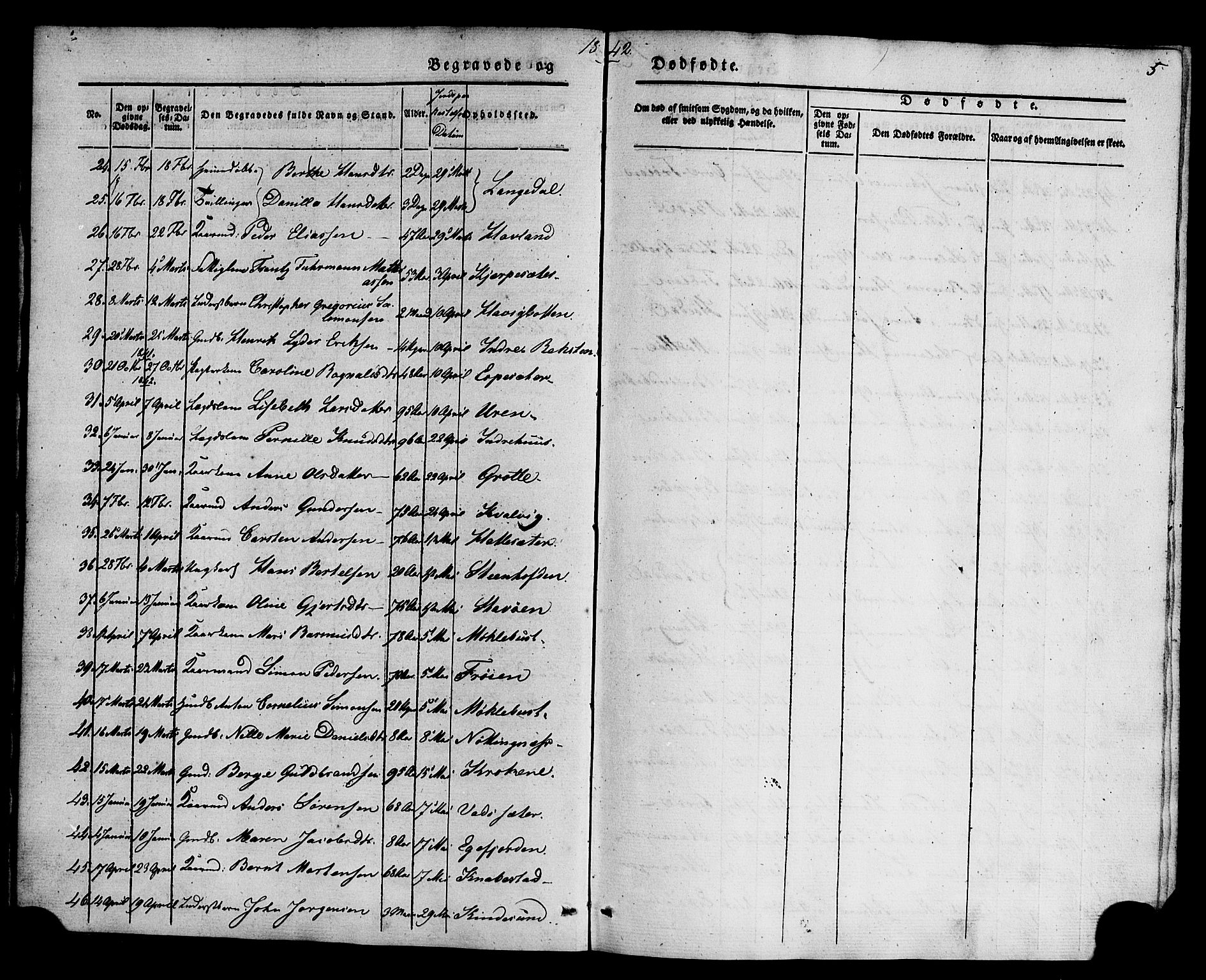 Kinn sokneprestembete, AV/SAB-A-80801/H/Haa/Haaa/L0011: Parish register (official) no. A 11, 1841-1855, p. 5