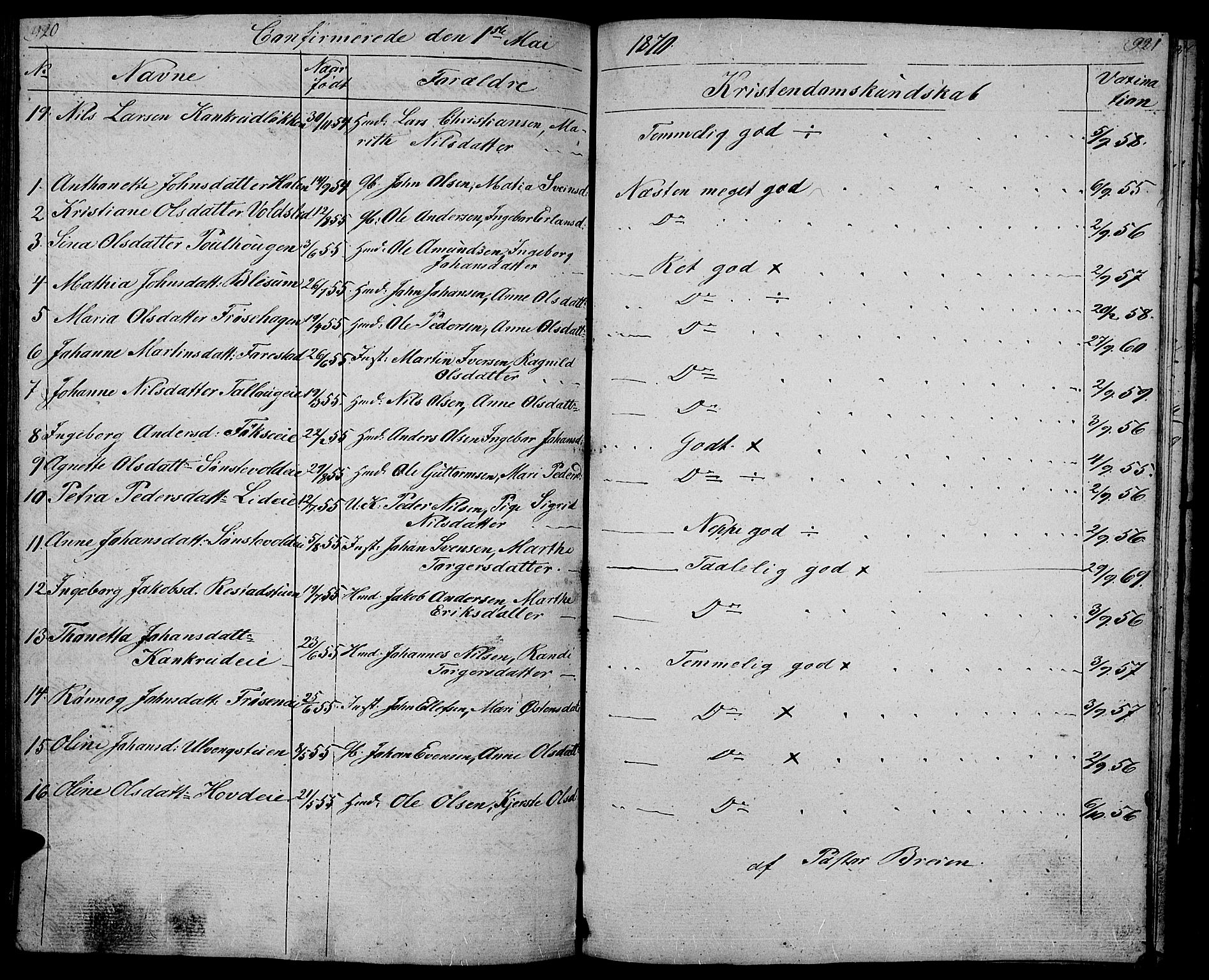 Gausdal prestekontor, SAH/PREST-090/H/Ha/Hab/L0004: Parish register (copy) no. 4, 1835-1870, p. 920-921