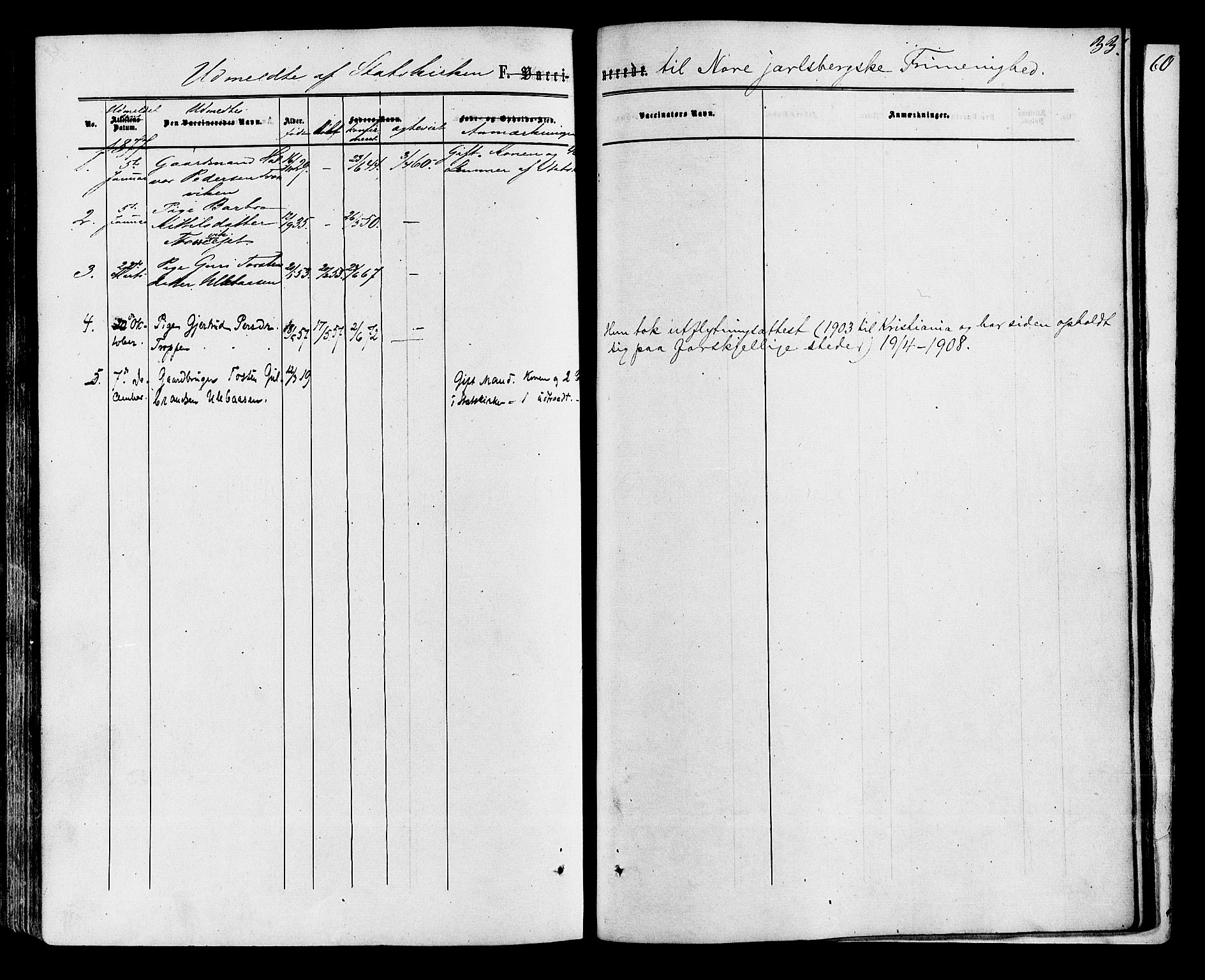 Nore kirkebøker, SAKO/A-238/F/Fa/L0004: Parish register (official) no. I 4, 1867-1877, p. 33