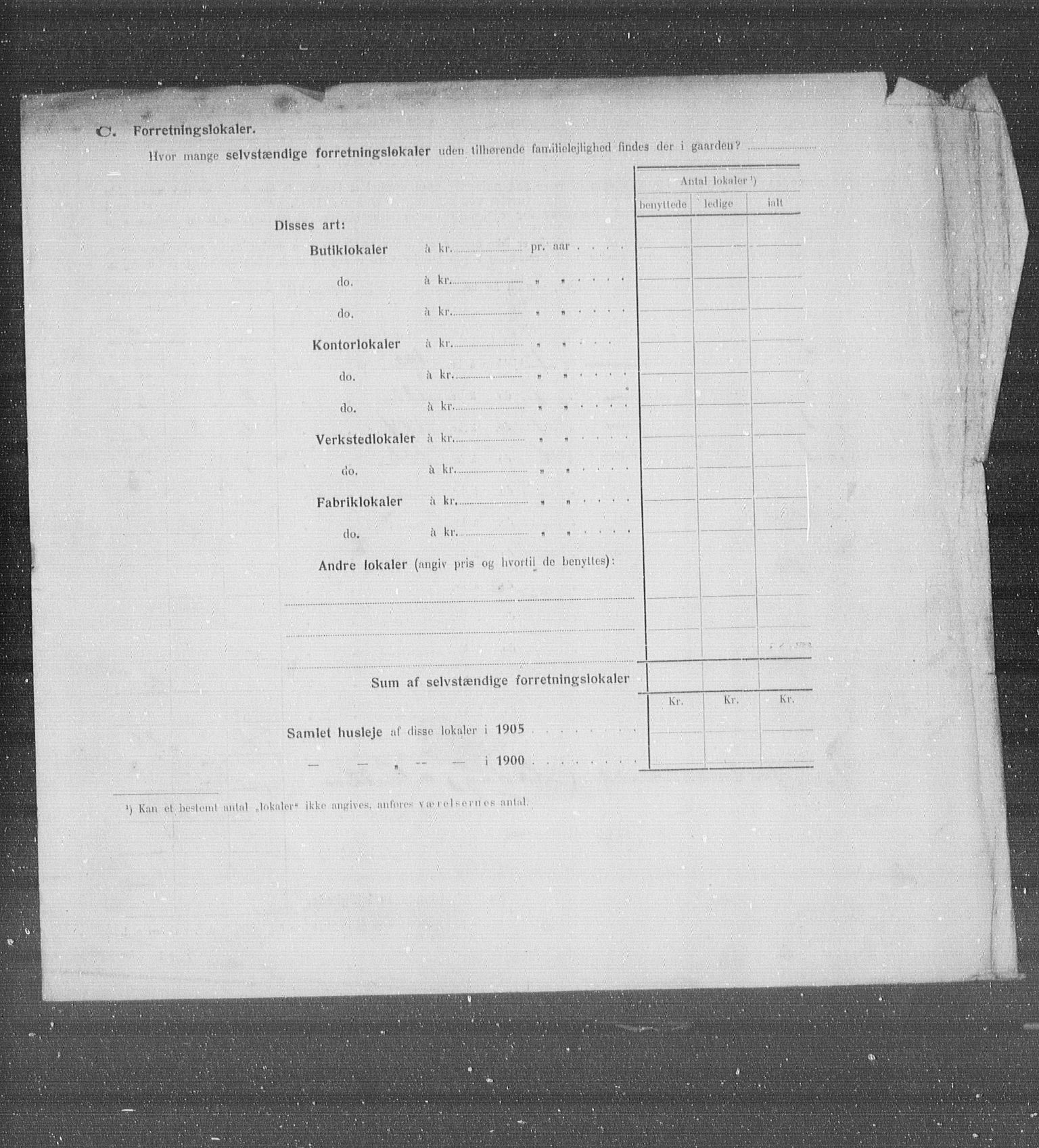 OBA, Municipal Census 1905 for Kristiania, 1905, p. 46596