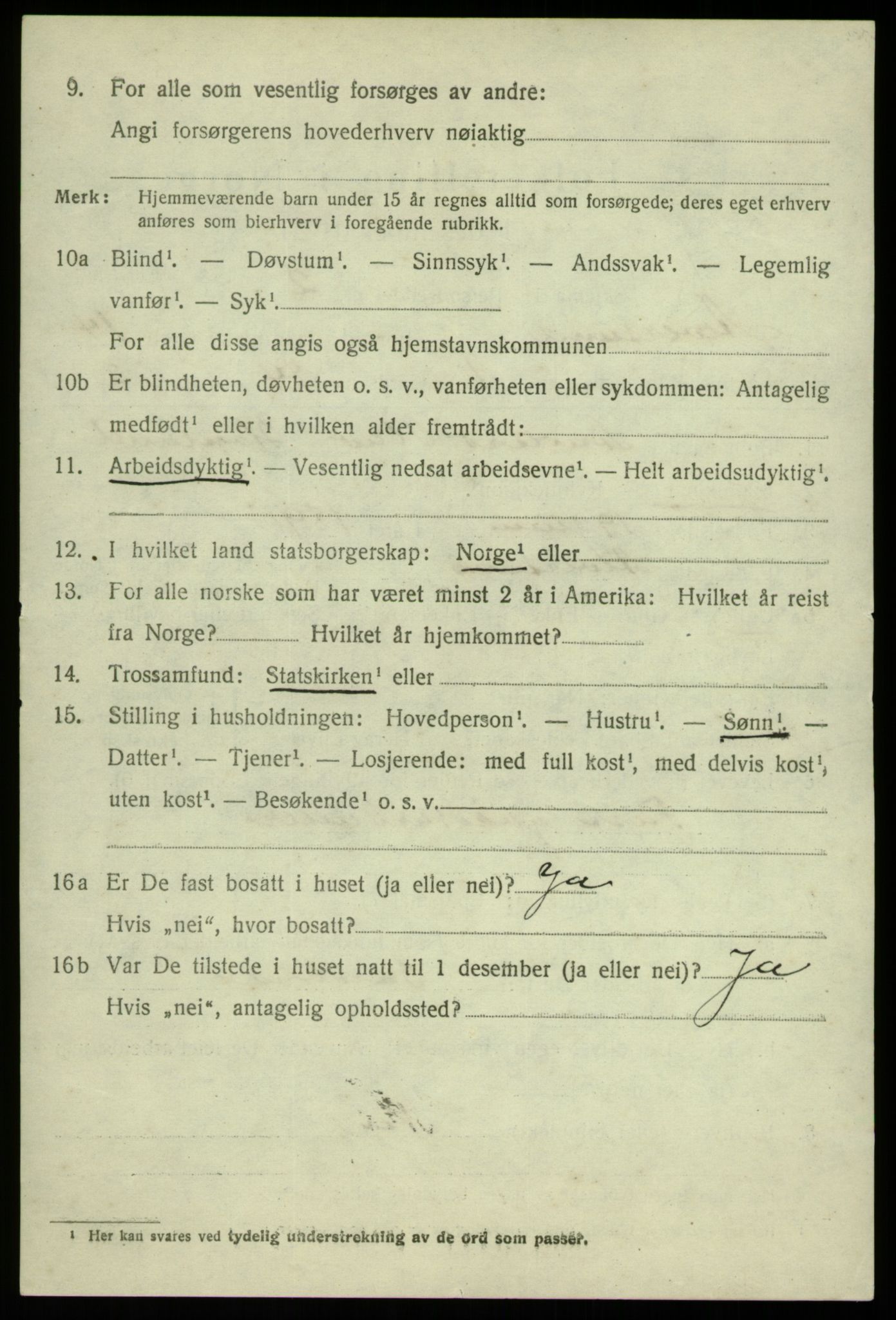 SAB, 1920 census for Alversund, 1920, p. 7671