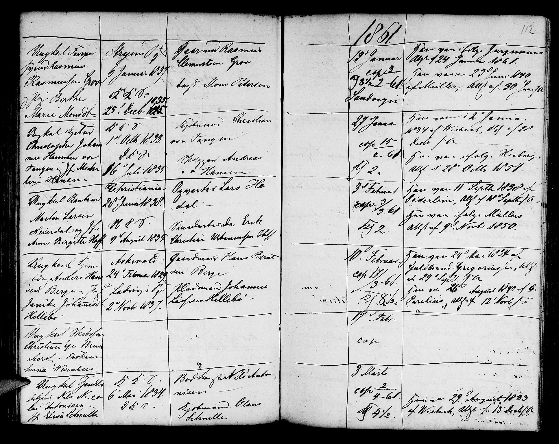 Korskirken sokneprestembete, SAB/A-76101/H/Haa/L0009: Parish register (official) no. A 9, 1743-1861, p. 112