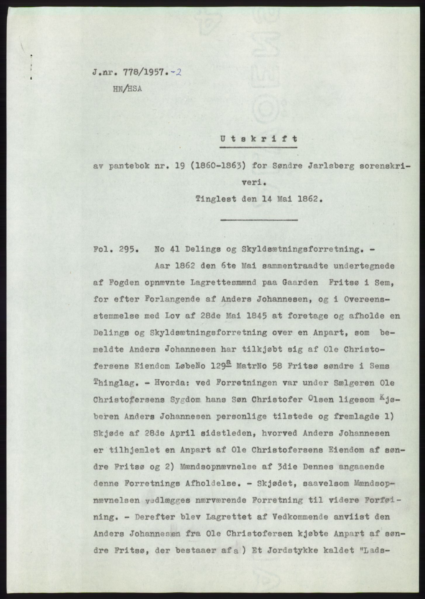 Statsarkivet i Kongsberg, SAKO/A-0001, 1957, p. 16