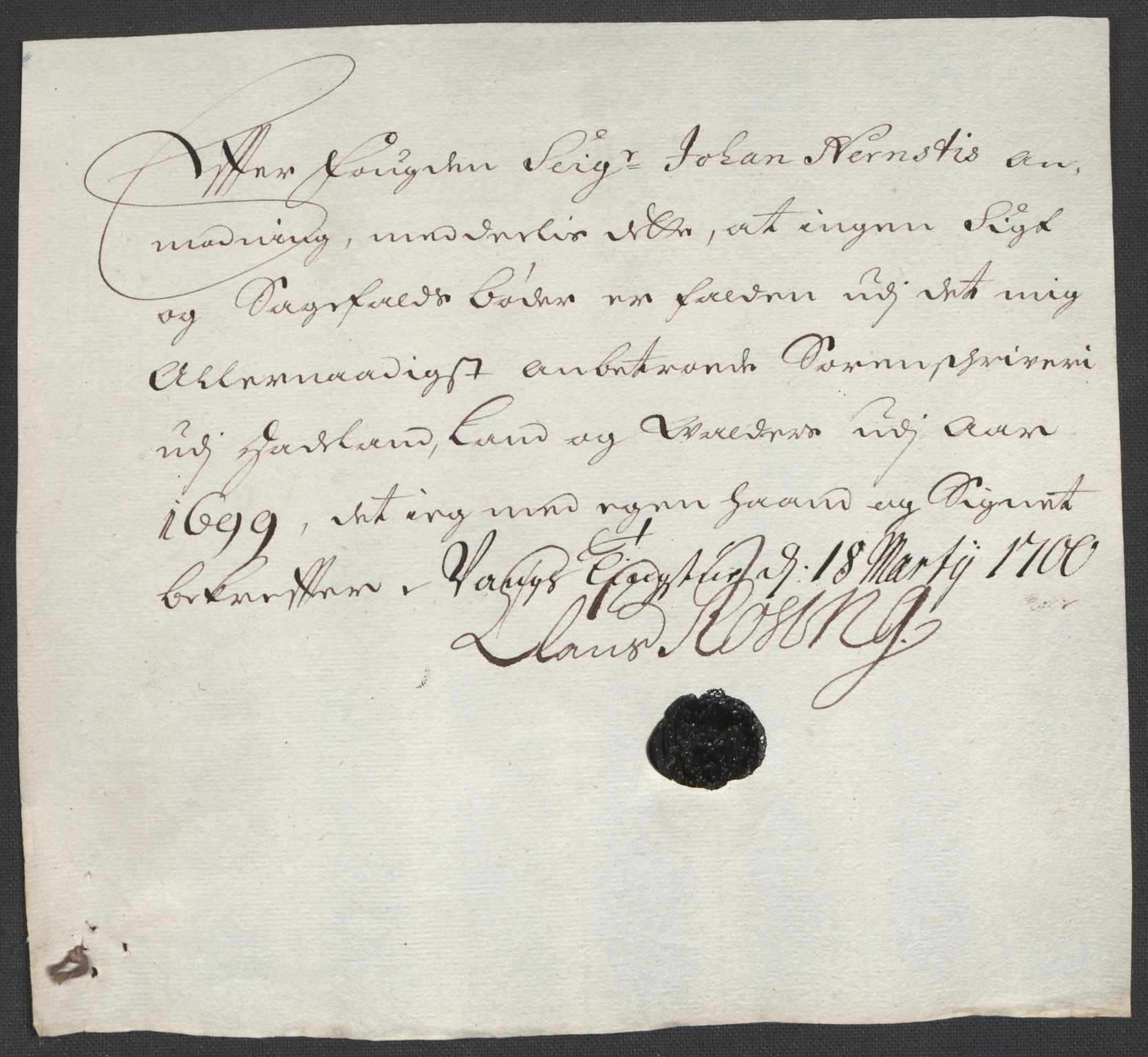 Rentekammeret inntil 1814, Reviderte regnskaper, Fogderegnskap, RA/EA-4092/R18/L1297: Fogderegnskap Hadeland, Toten og Valdres, 1699, p. 313