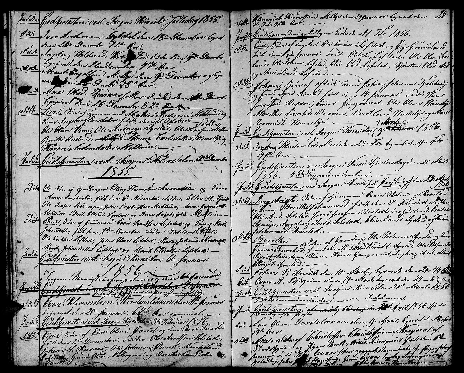 Ministerialprotokoller, klokkerbøker og fødselsregistre - Sør-Trøndelag, SAT/A-1456/667/L0797: Parish register (copy) no. 667C02, 1849-1867, p. 23