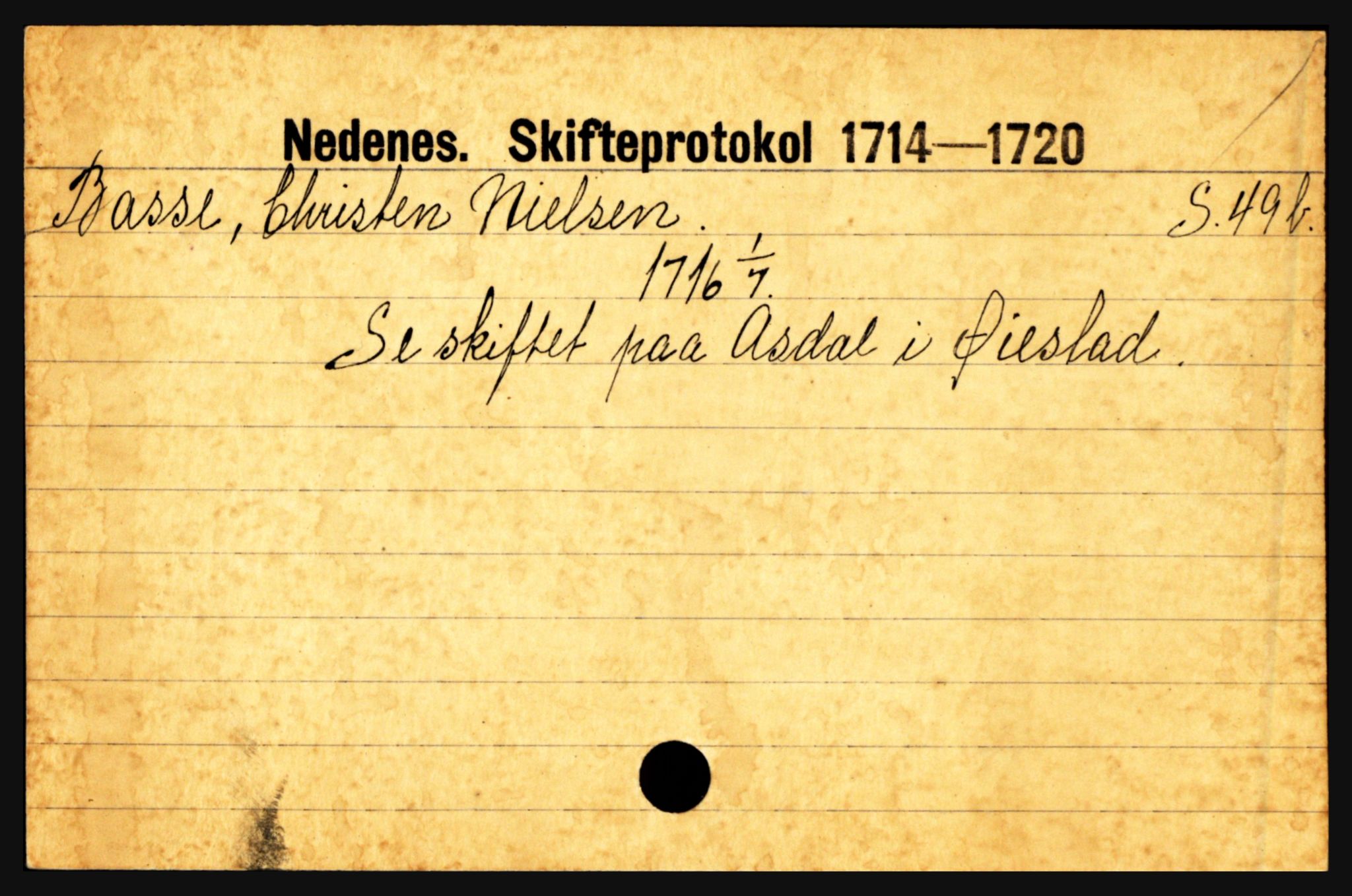 Nedenes sorenskriveri før 1824, AV/SAK-1221-0007/H, p. 2069