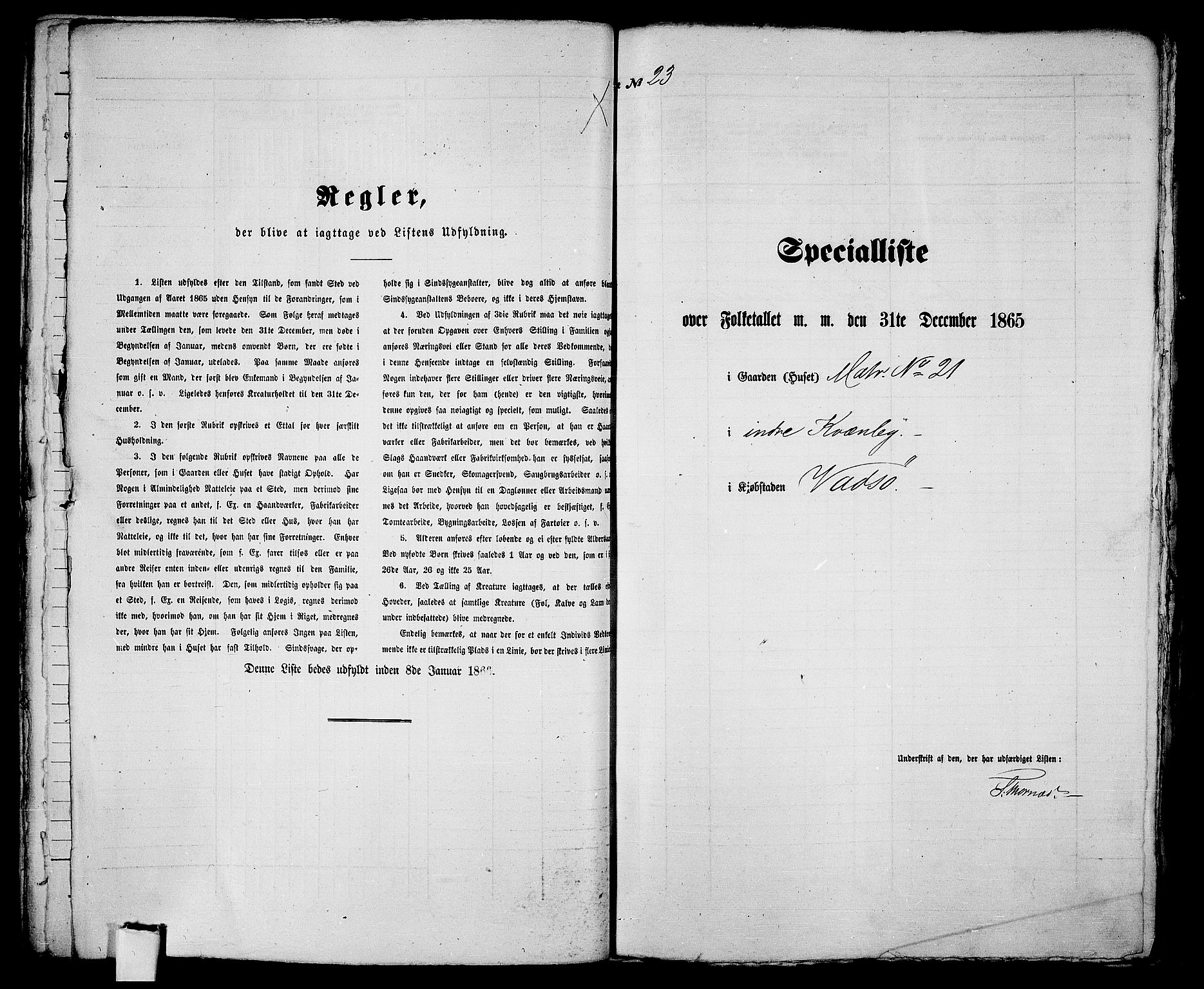 RA, 1865 census for Vadsø/Vadsø, 1865, p. 51