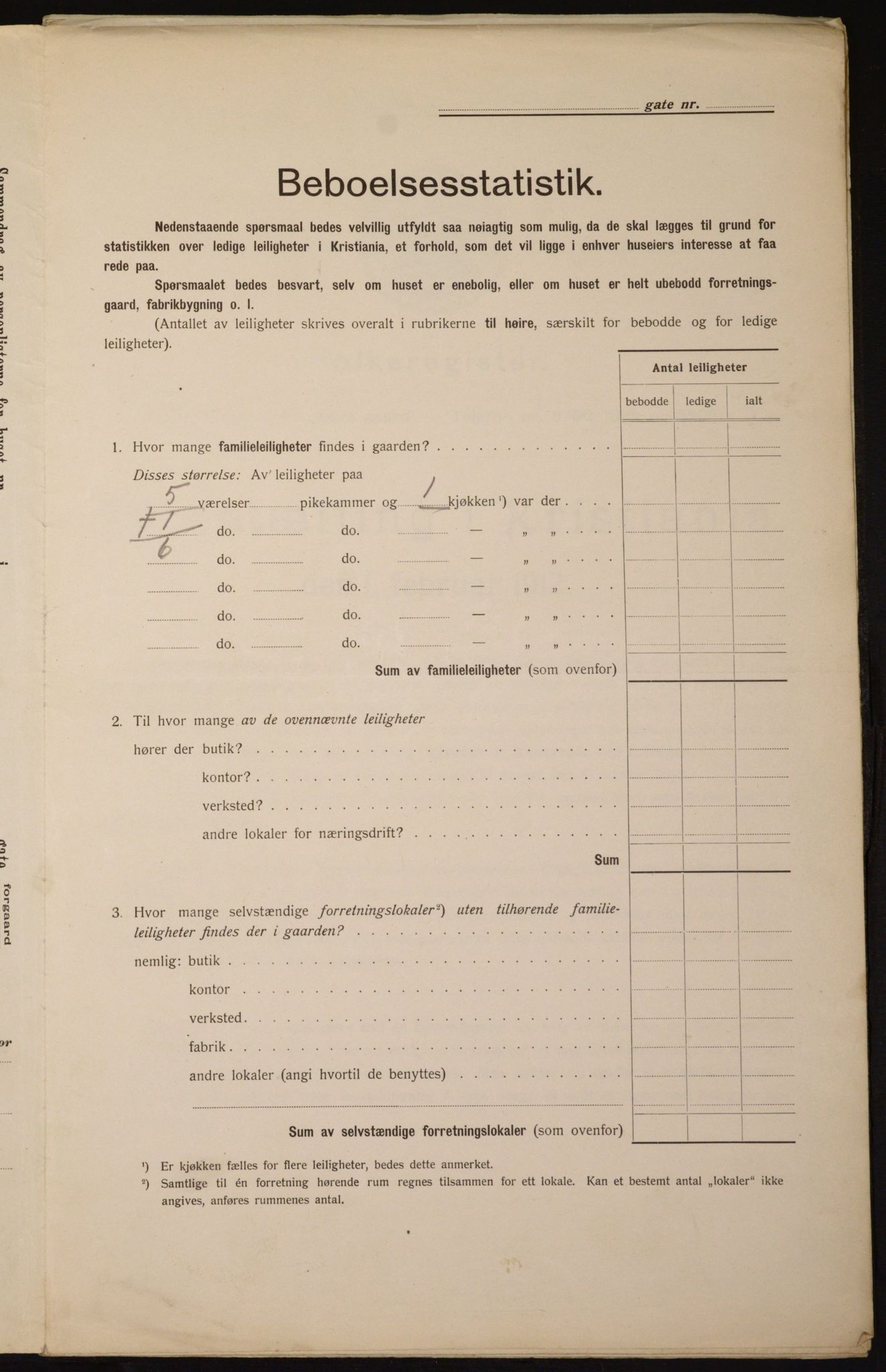 OBA, Municipal Census 1912 for Kristiania, 1912, p. 113407