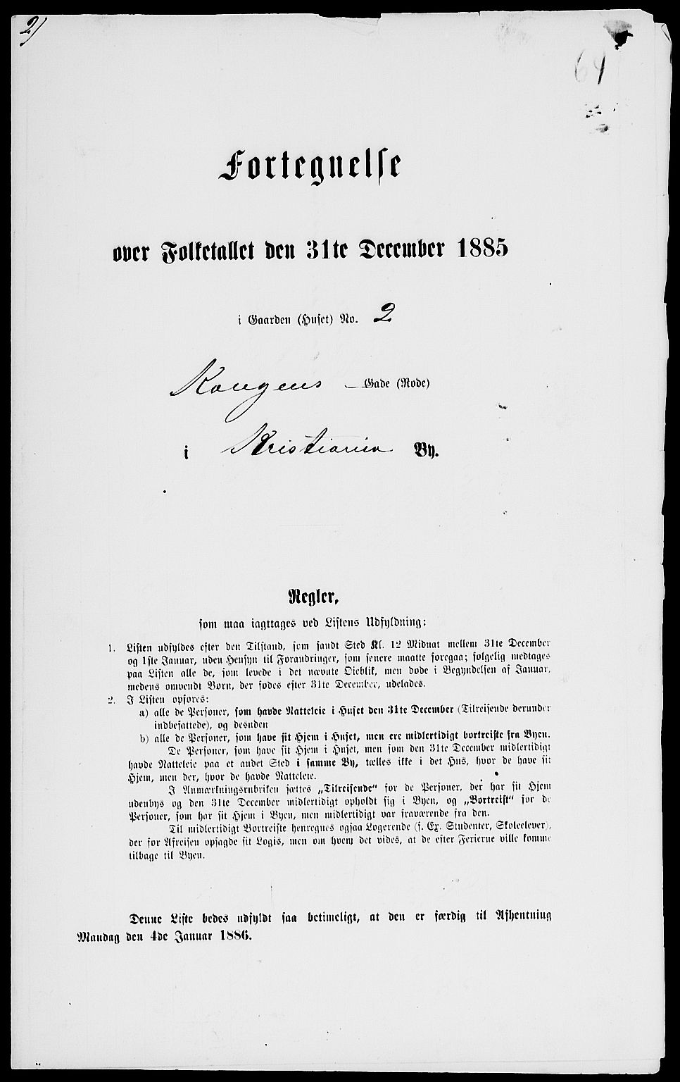 RA, 1885 census for 0301 Kristiania, 1885, p. 355