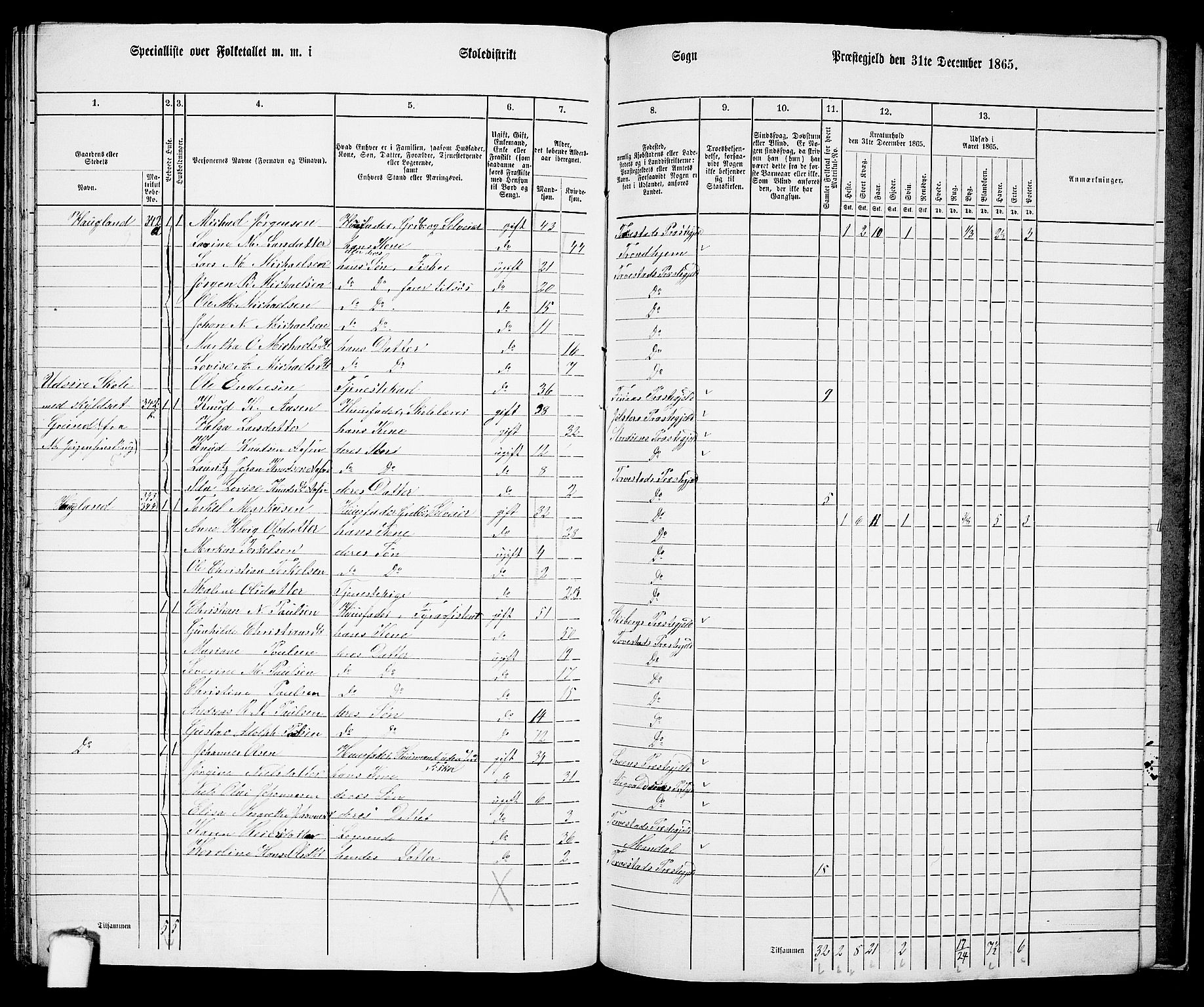 RA, 1865 census for Torvastad/Torvastad, Skåre og Utsira, 1865, p. 143