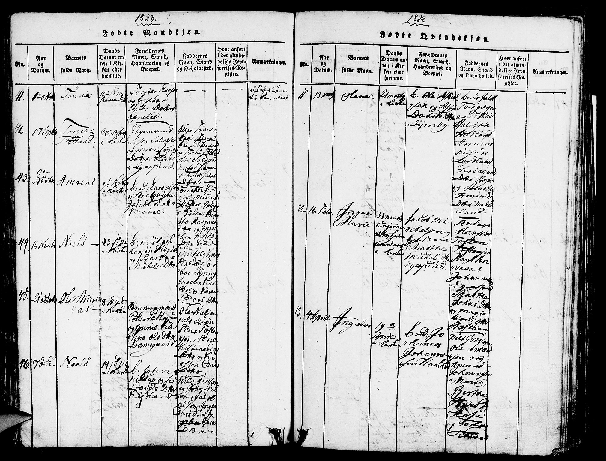 Eigersund sokneprestkontor, AV/SAST-A-101807/S08/L0007: Parish register (official) no. A 7, 1815-1827