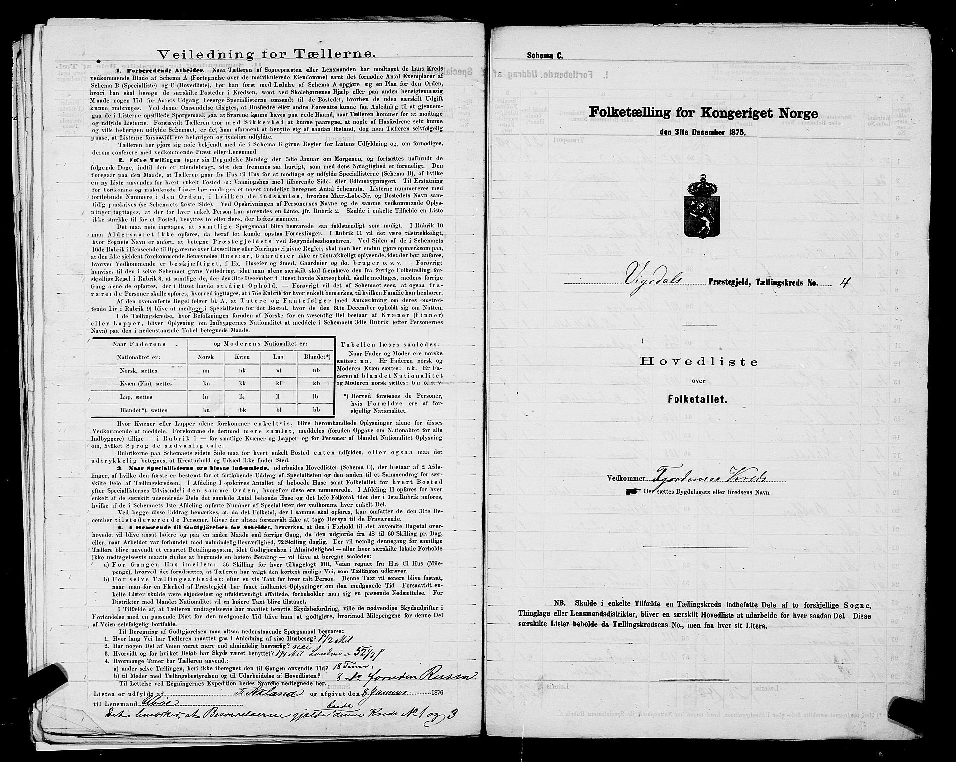 SAST, 1875 census for 1157P Vikedal, 1875, p. 14