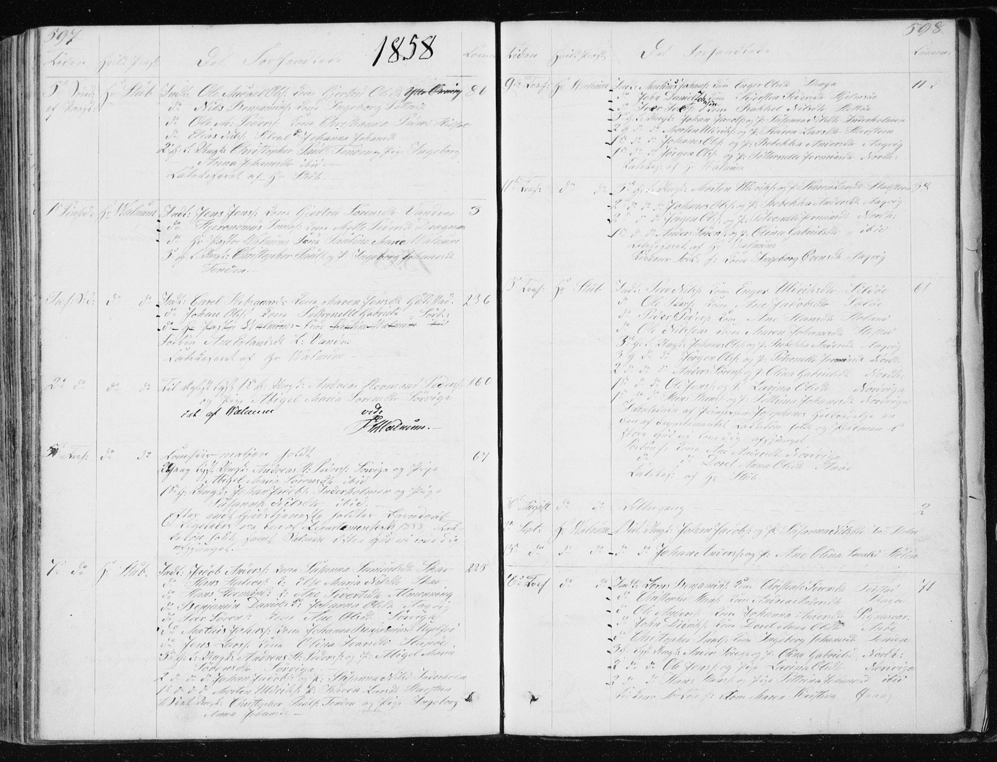 Ministerialprotokoller, klokkerbøker og fødselsregistre - Nordland, SAT/A-1459/834/L0511: Parish register (copy) no. 834C02, 1848-1862, p. 597-598