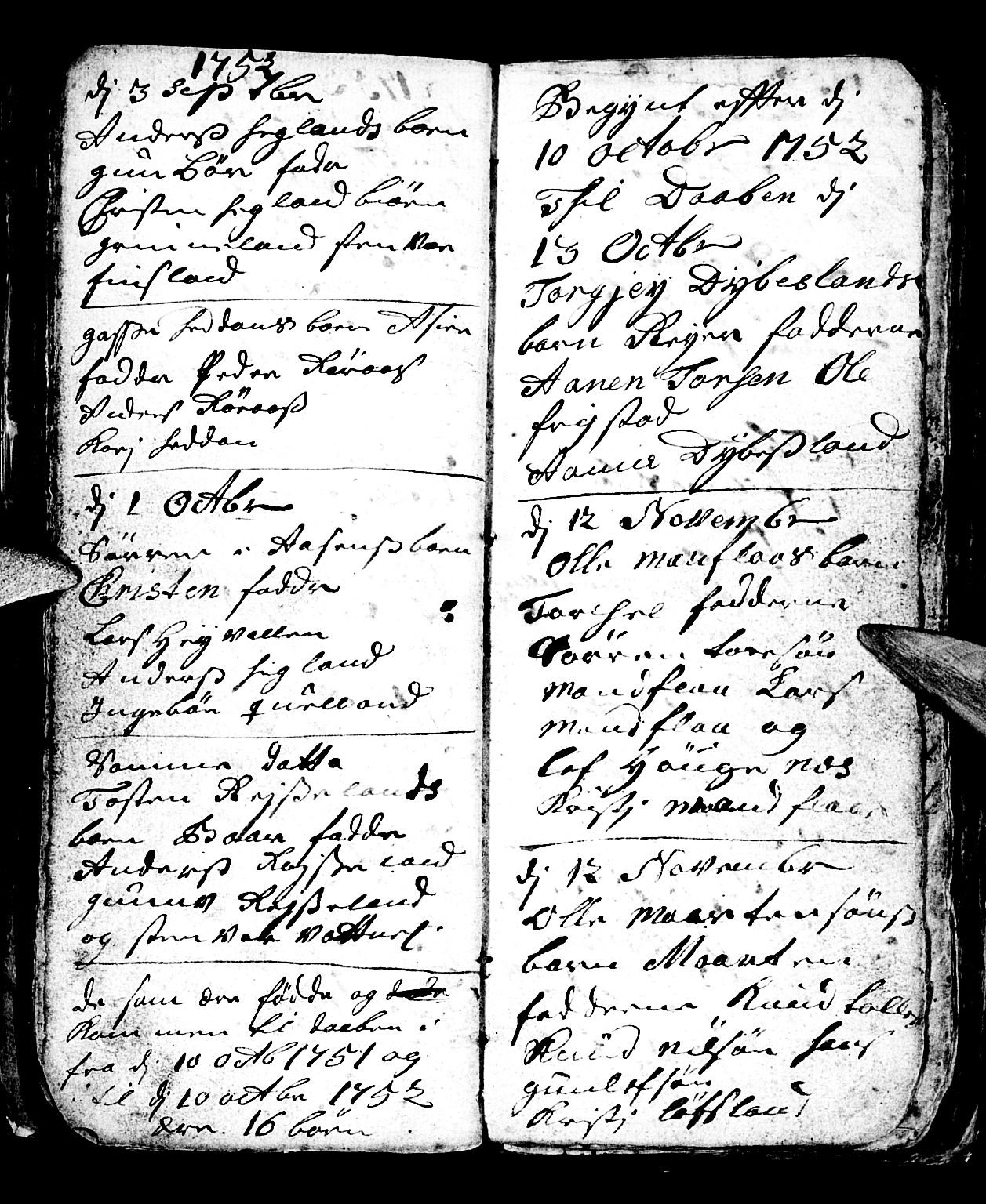 Bjelland sokneprestkontor, SAK/1111-0005/F/Fb/Fbb/L0001: Parish register (copy) no. B 1, 1732-1782, p. 38