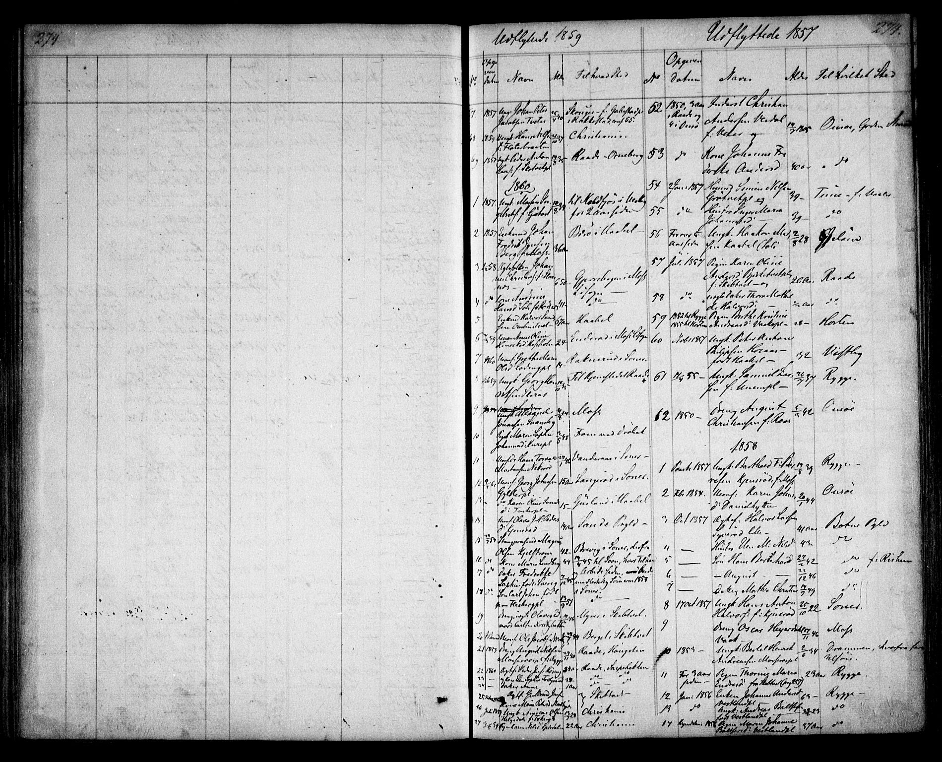 Våler prestekontor Kirkebøker, AV/SAO-A-11083/F/Fa/L0006: Parish register (official) no. I 6, 1840-1861, p. 274