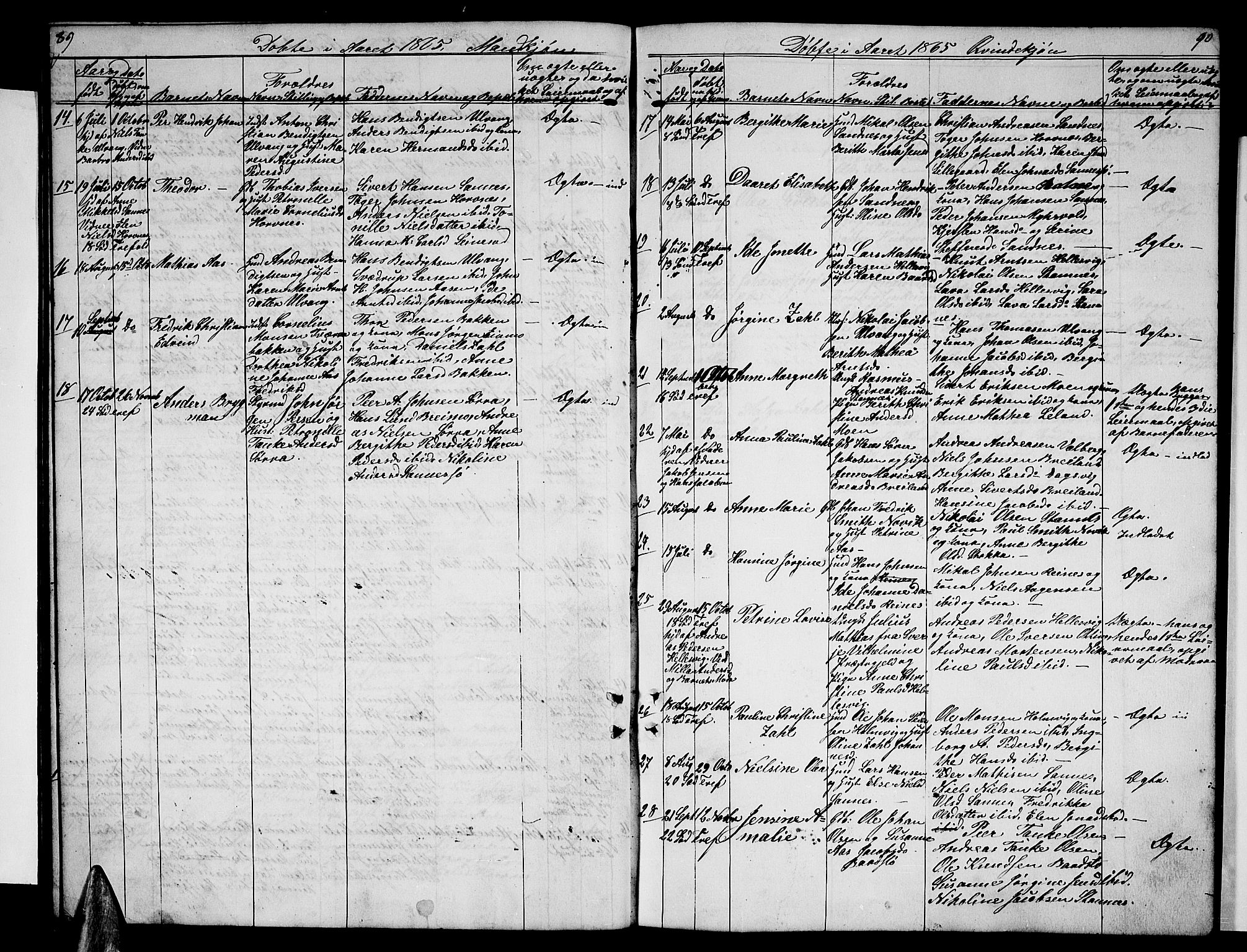 Ministerialprotokoller, klokkerbøker og fødselsregistre - Nordland, AV/SAT-A-1459/831/L0475: Parish register (copy) no. 831C02, 1851-1865, p. 89-90