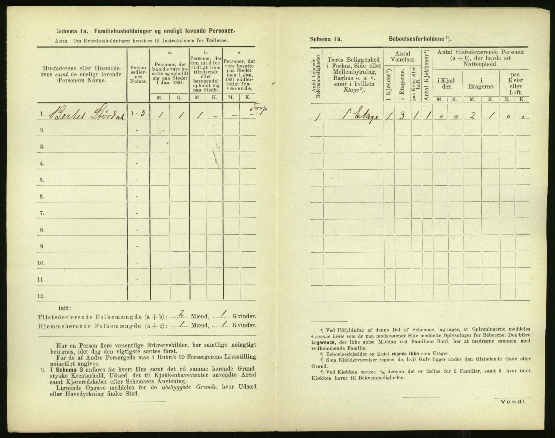 RA, 1891 census for 1401 Florø, 1891, p. 20
