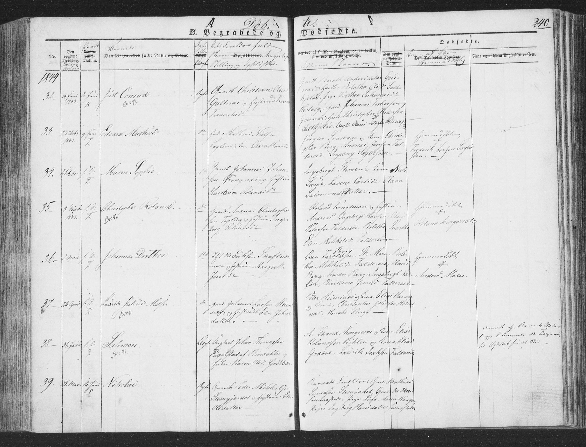 Ministerialprotokoller, klokkerbøker og fødselsregistre - Nord-Trøndelag, AV/SAT-A-1458/780/L0639: Parish register (official) no. 780A04, 1830-1844, p. 240