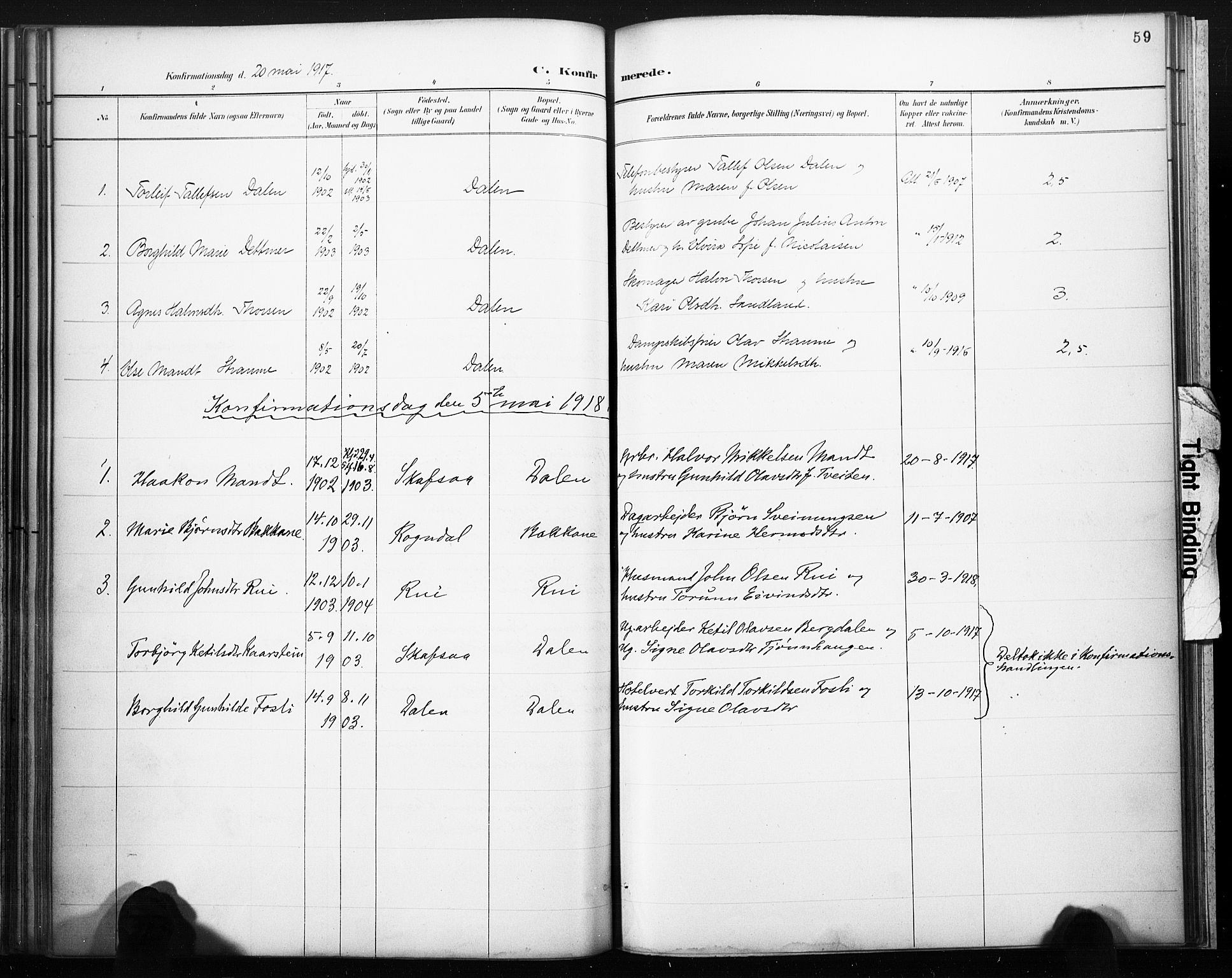 Lårdal kirkebøker, SAKO/A-284/F/Fb/L0002: Parish register (official) no. II 2, 1887-1918, p. 59