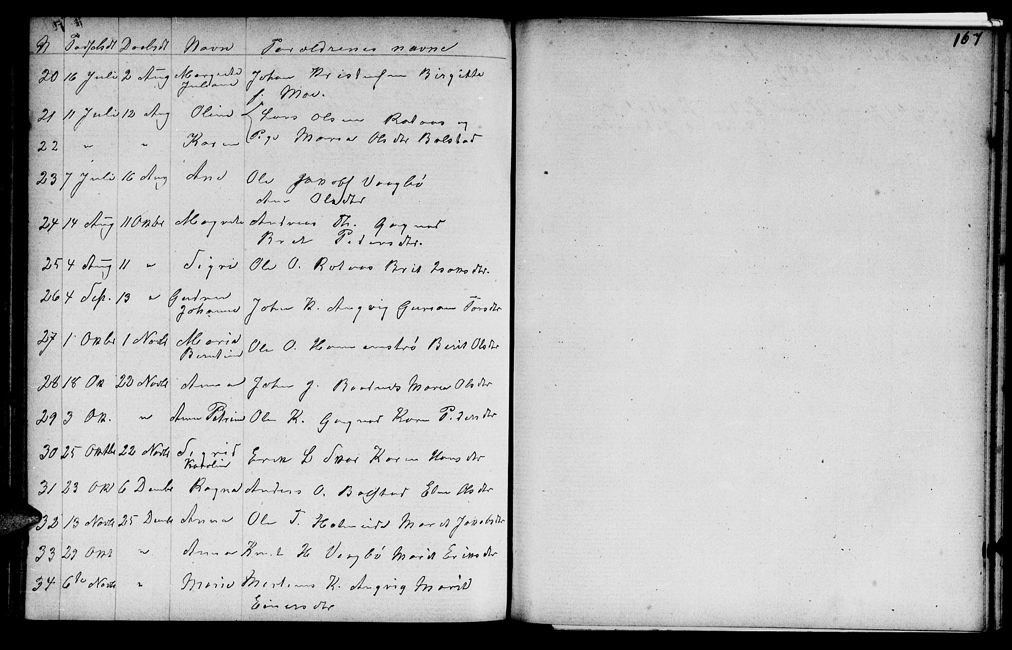 Ministerialprotokoller, klokkerbøker og fødselsregistre - Møre og Romsdal, AV/SAT-A-1454/586/L0991: Parish register (copy) no. 586C02, 1862-1892, p. 167