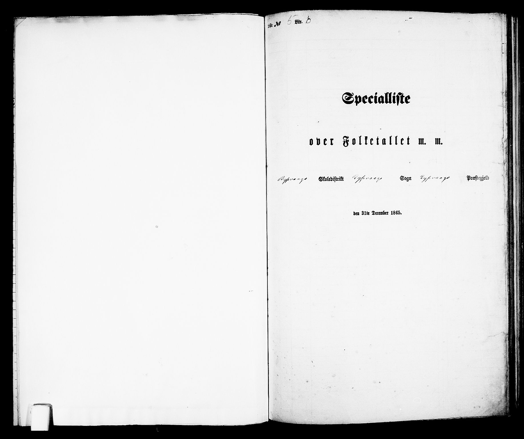 RA, 1865 census for Dypvåg, 1865, p. 94