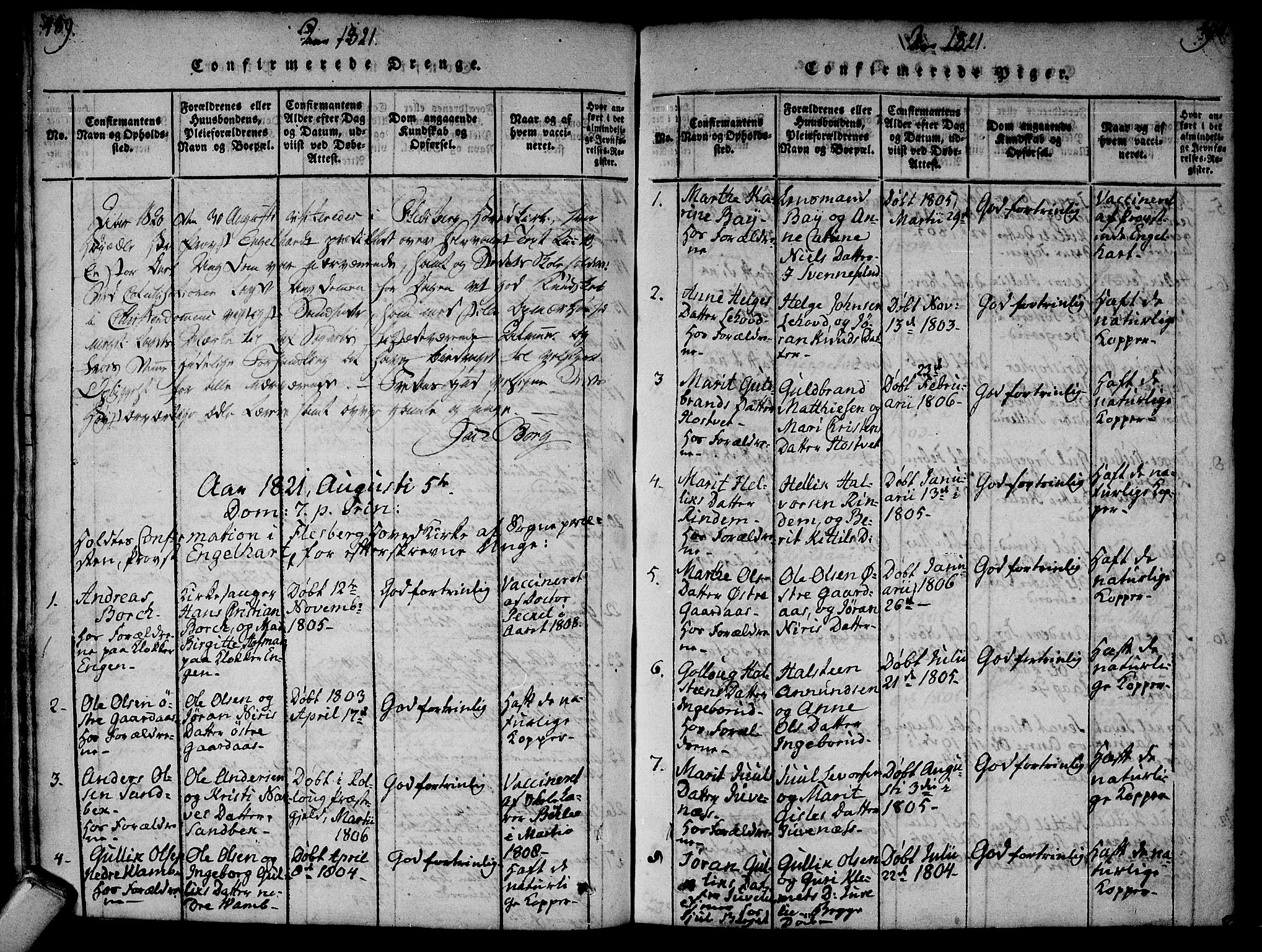 Flesberg kirkebøker, SAKO/A-18/F/Fa/L0005: Parish register (official) no. I 5, 1816-1834, p. 489-490