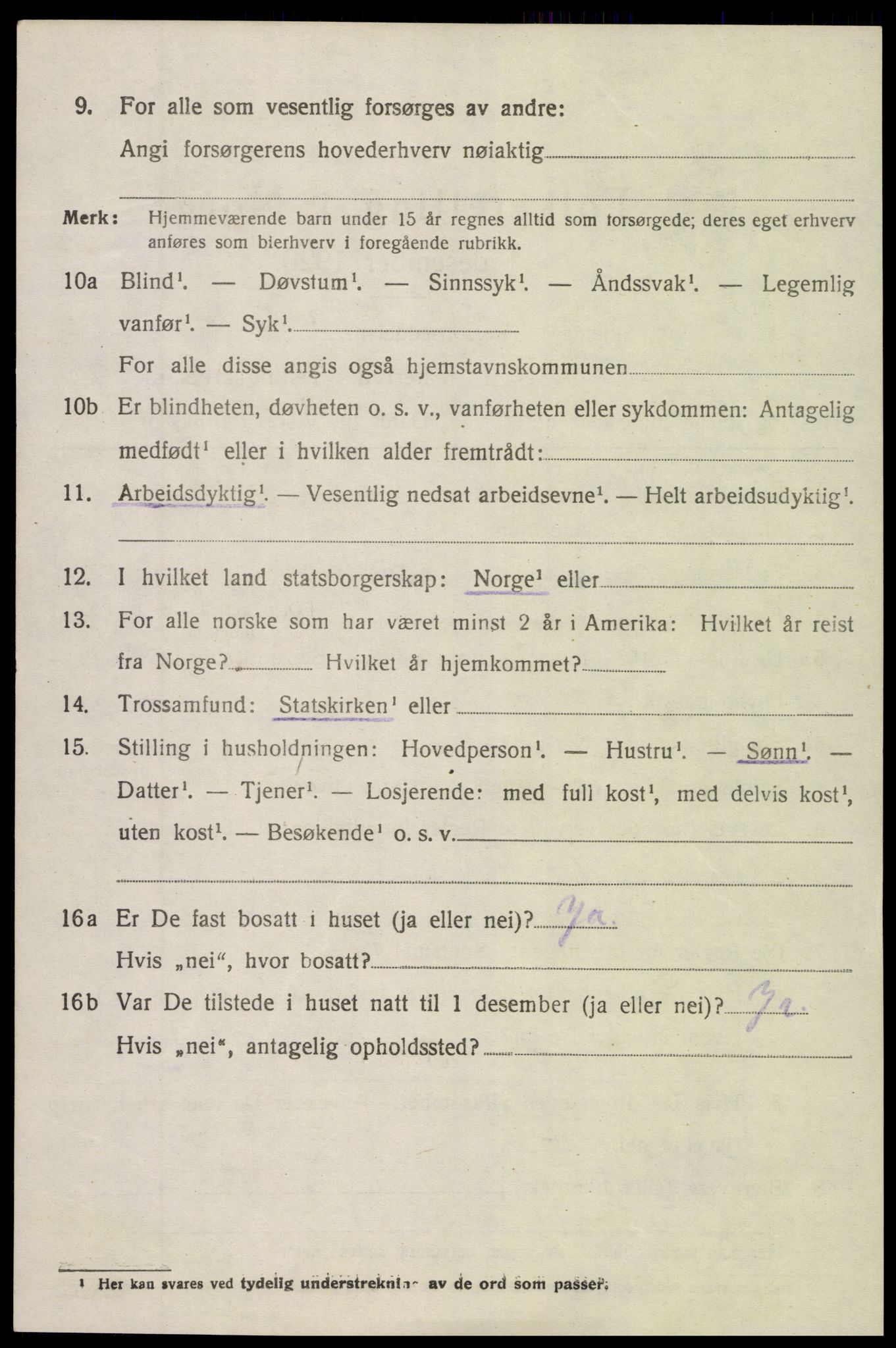 SAK, 1920 census for Søndeled, 1920, p. 4574