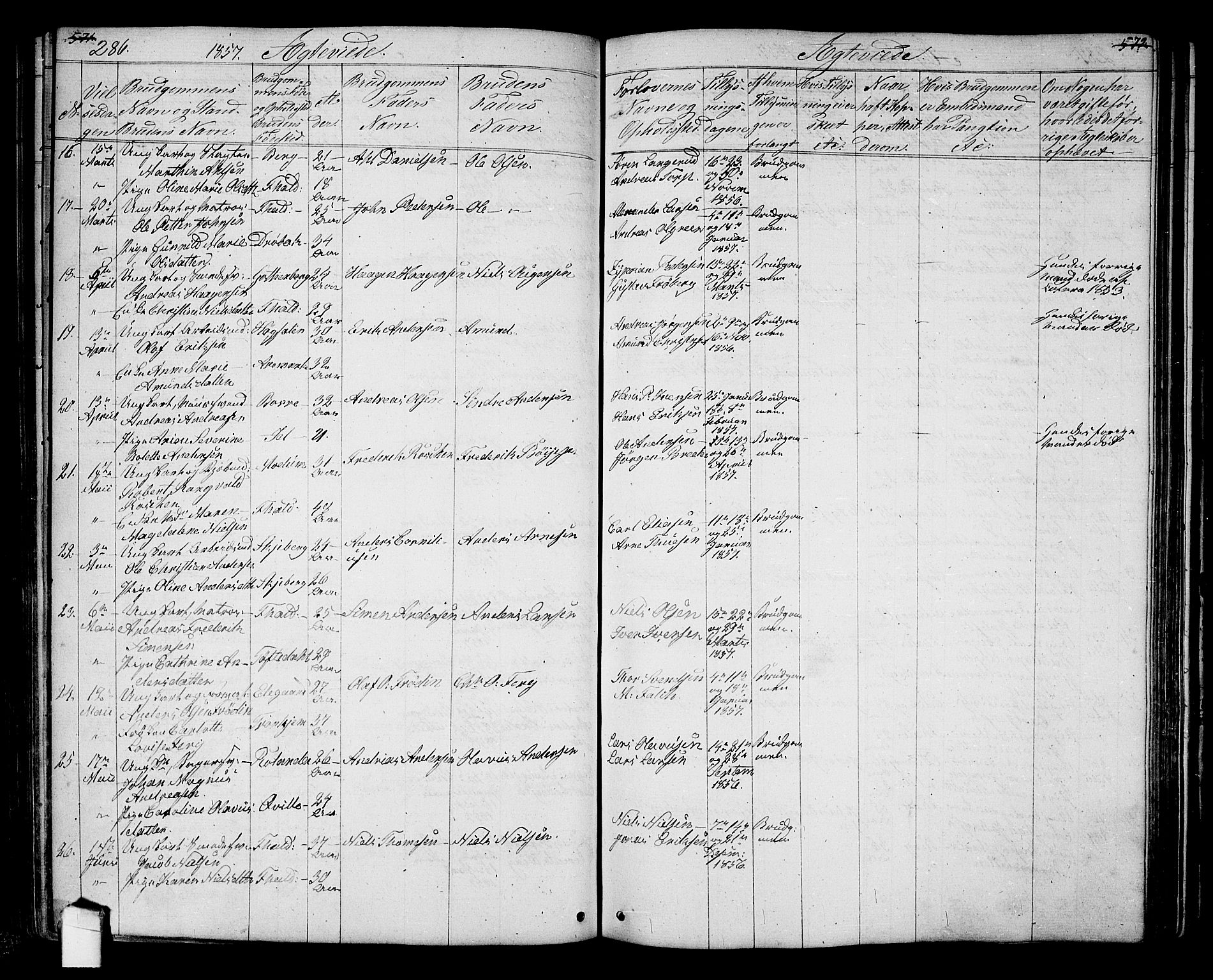 Halden prestekontor Kirkebøker, SAO/A-10909/G/Ga/L0005a: Parish register (copy) no. 5A, 1855-1864, p. 286