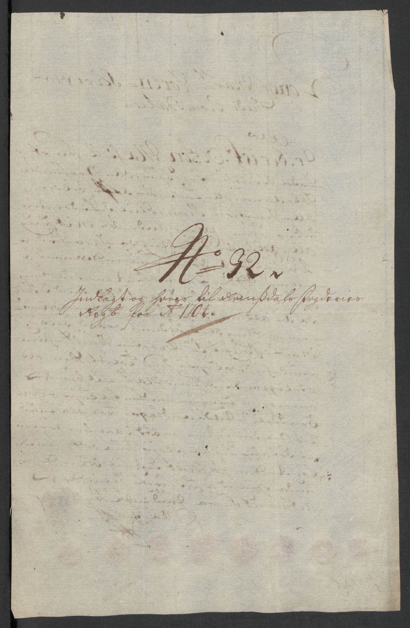 Rentekammeret inntil 1814, Reviderte regnskaper, Fogderegnskap, RA/EA-4092/R55/L3656: Fogderegnskap Romsdal, 1703-1705, p. 320