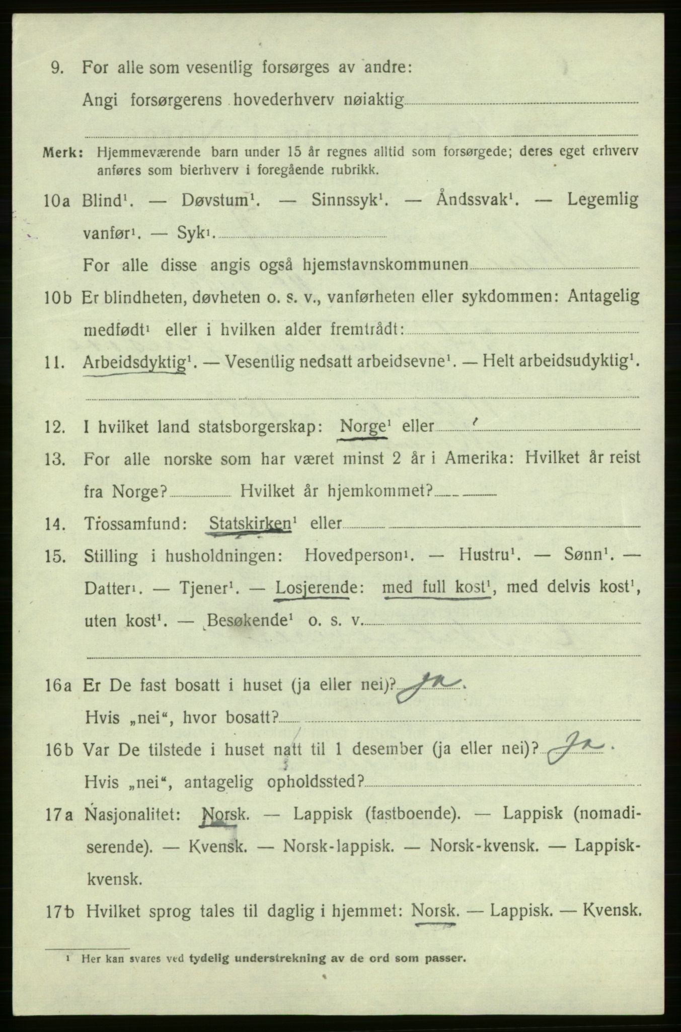 SATØ, 1920 census for Måsøy, 1920, p. 2425