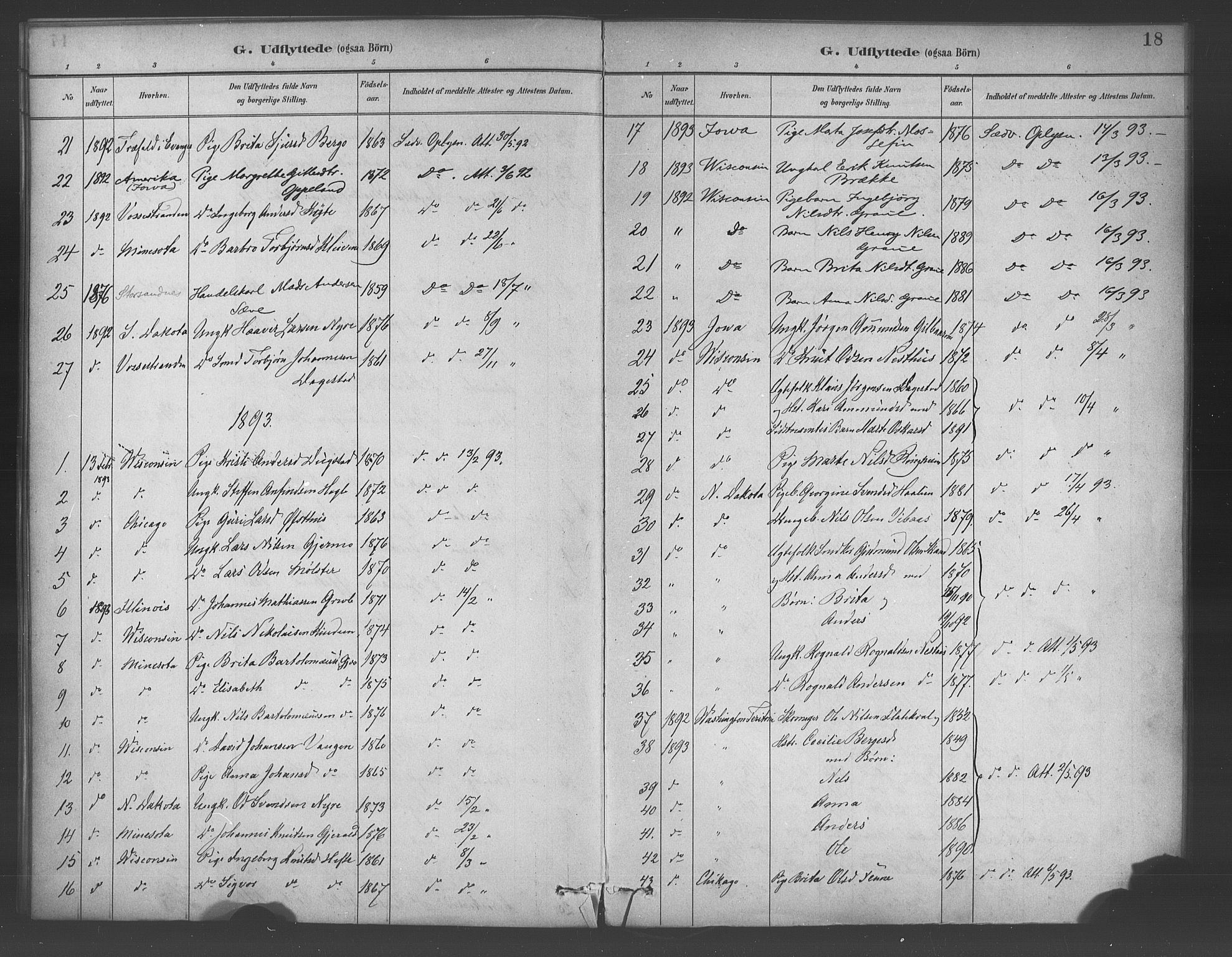 Voss sokneprestembete, AV/SAB-A-79001/H/Haa: Parish register (official) no. E 1, 1887-1928, p. 18