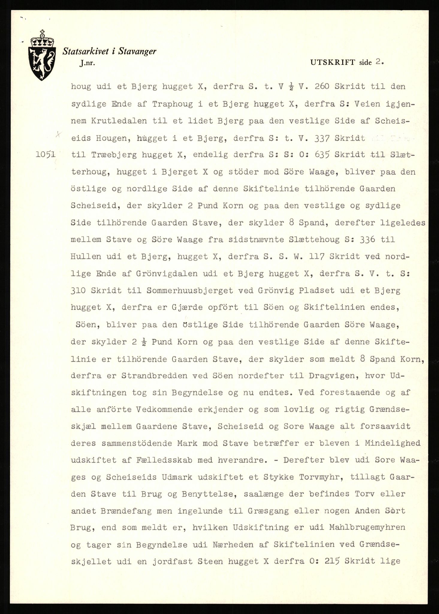 Statsarkivet i Stavanger, AV/SAST-A-101971/03/Y/Yj/L0080: Avskrifter sortert etter gårdsnavn: Stave - Stokke, 1750-1930, p. 4