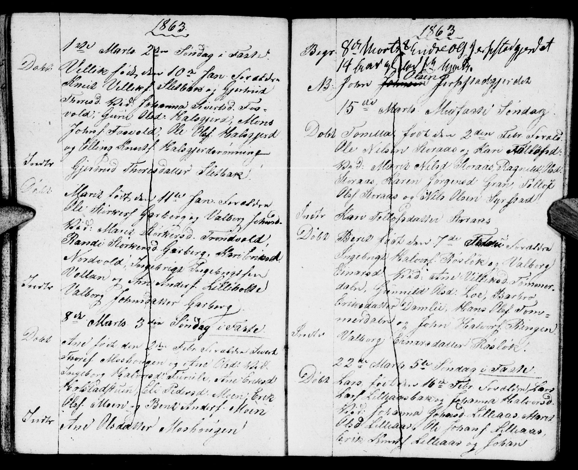 Meldal sokneprestkontor, SAT/A-1123/1/I/I1/I1f/L0008: Parish register draft no. 672I1F, 1827-1866