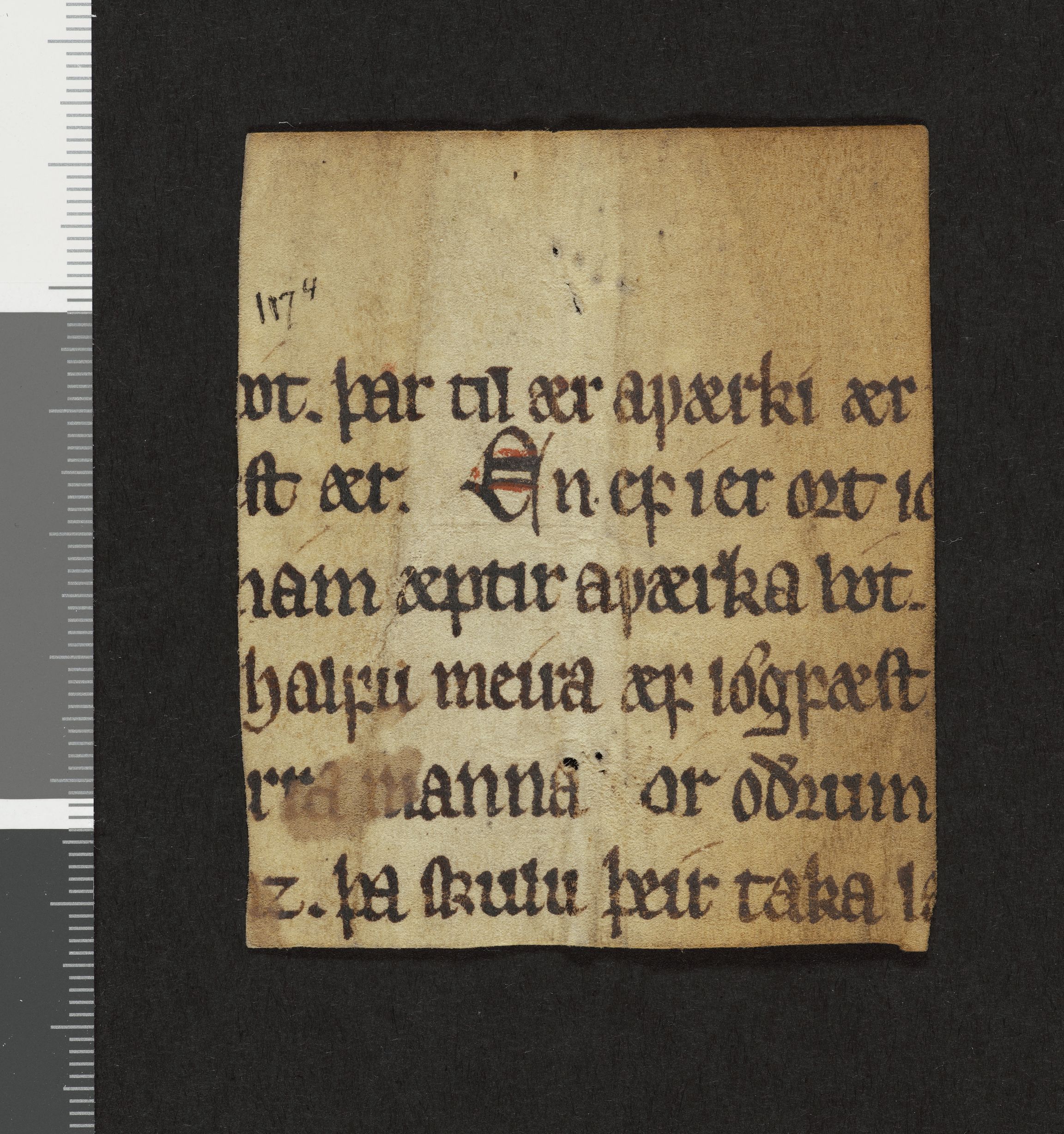 Riksarkivets diplomsamling, AV/RA-EA-5965/F26/L0002: Norrøne membranfragmenter bestand 2-9 (10), 1100-1536, p. 90