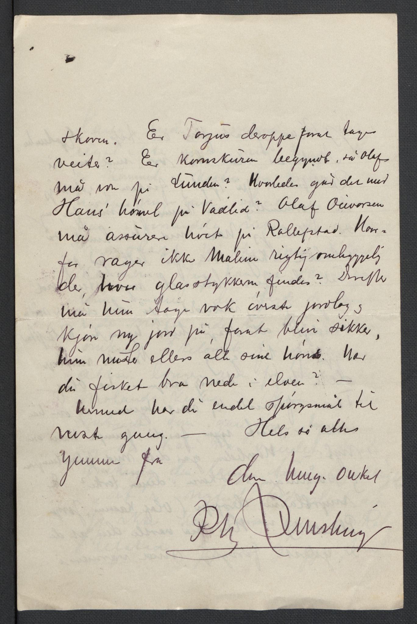 Quisling, Vidkun, AV/RA-PA-0750/K/L0001: Brev til og fra Vidkun Quisling samt til og fra andre medlemmer av familien Quisling, samt Vidkun Quislings karakterbøker, 1894-1929, p. 18