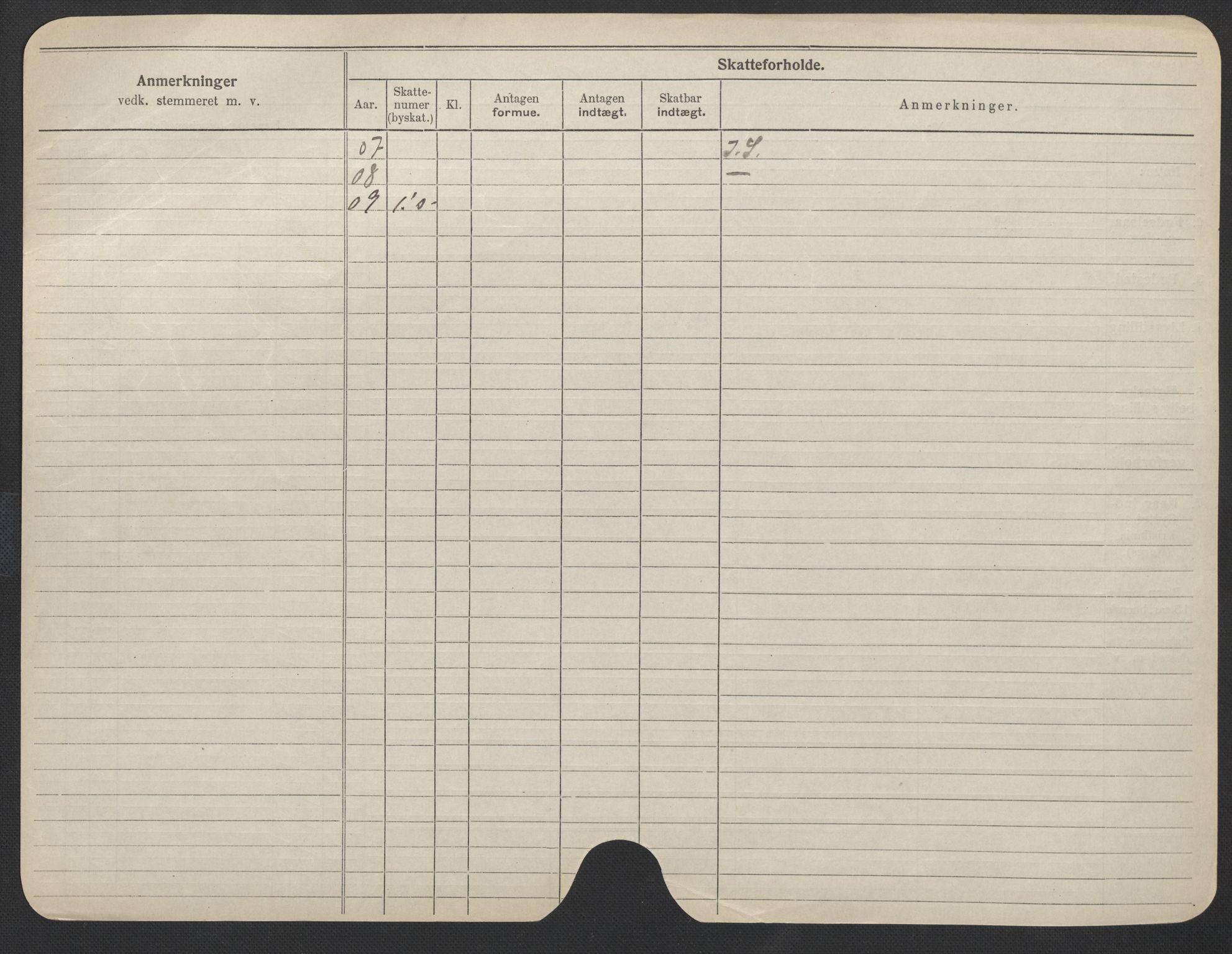 Oslo folkeregister, Registerkort, SAO/A-11715/F/Fa/Fac/L0012: Kvinner, 1906-1914, p. 500b