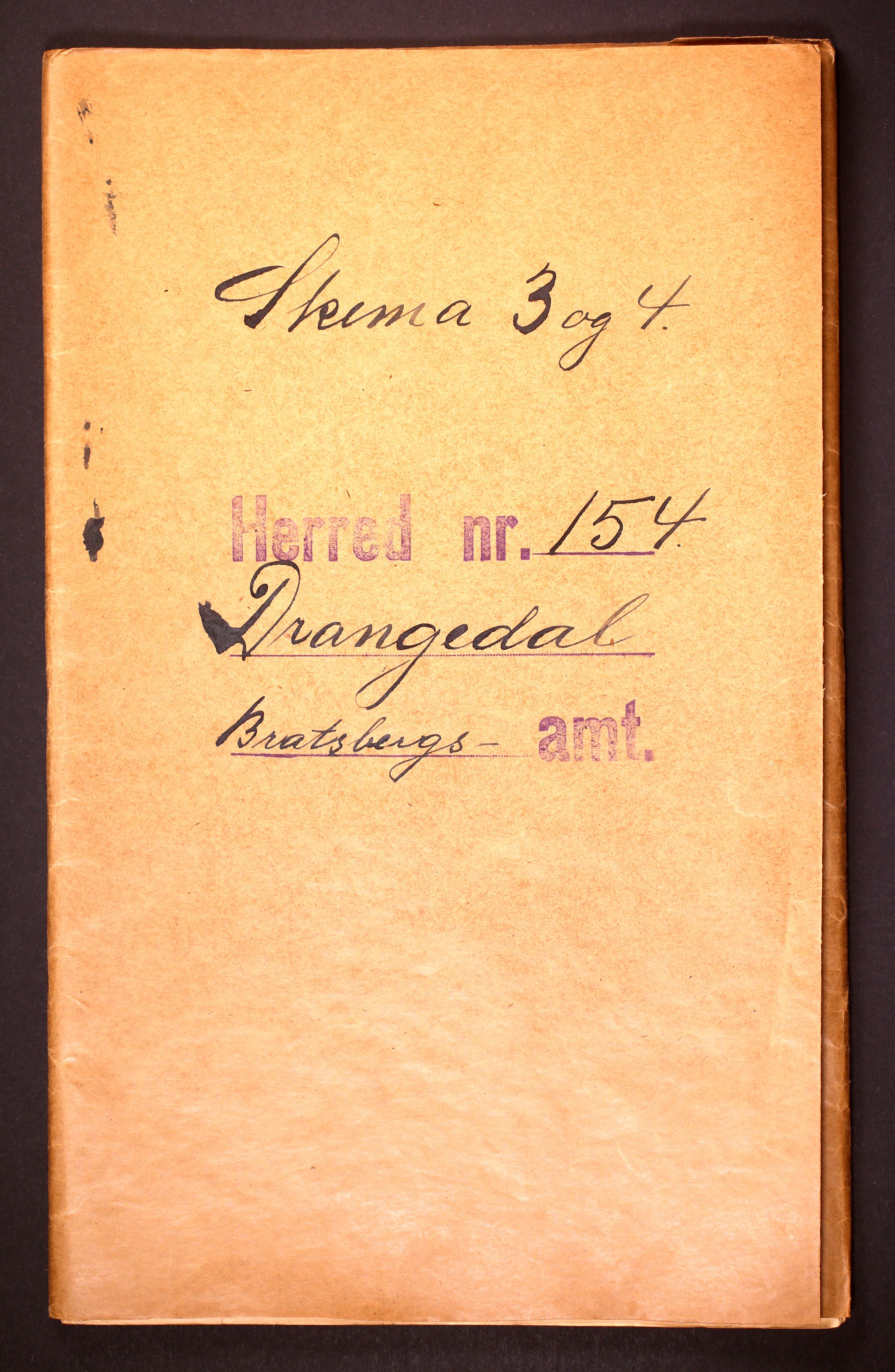 RA, 1910 census for Drangedal, 1910, p. 1
