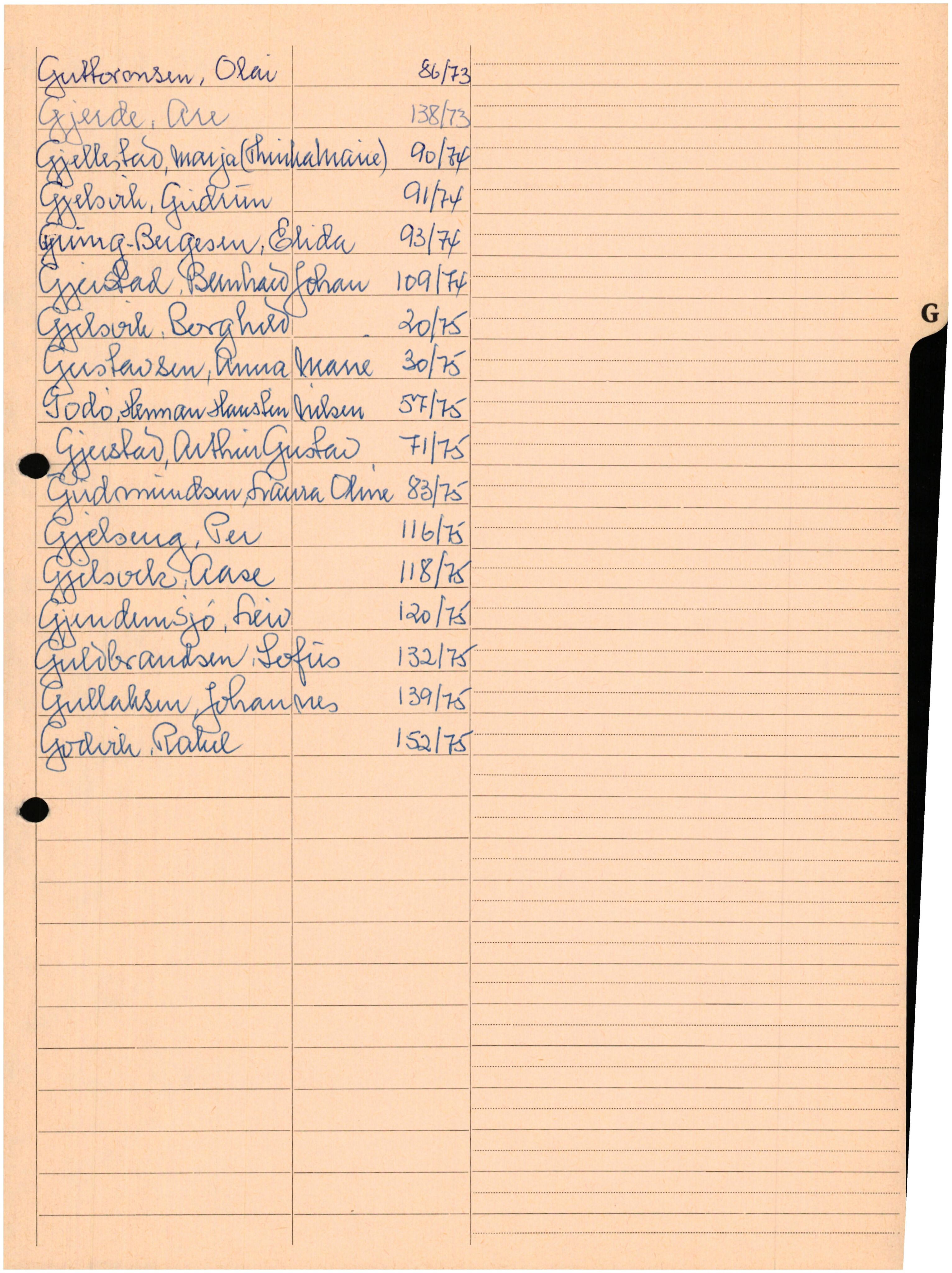 Lensmannen i Laksevåg, AV/SAB-A-33401/0006/L0009: Dødsfallprotokoll, 1973-1976, p. 8