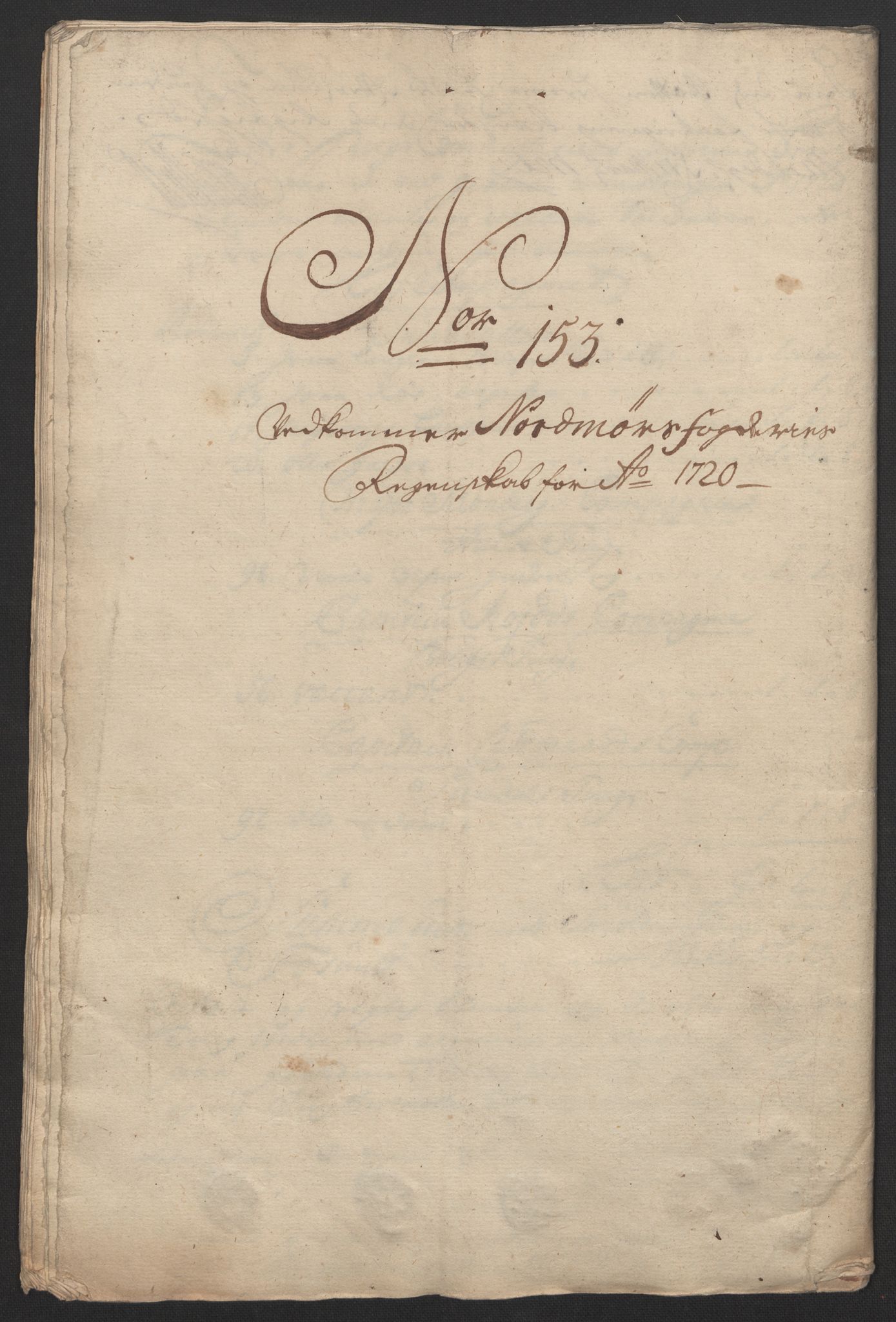 Rentekammeret inntil 1814, Reviderte regnskaper, Fogderegnskap, RA/EA-4092/R56/L3753: Fogderegnskap Nordmøre, 1720, p. 544