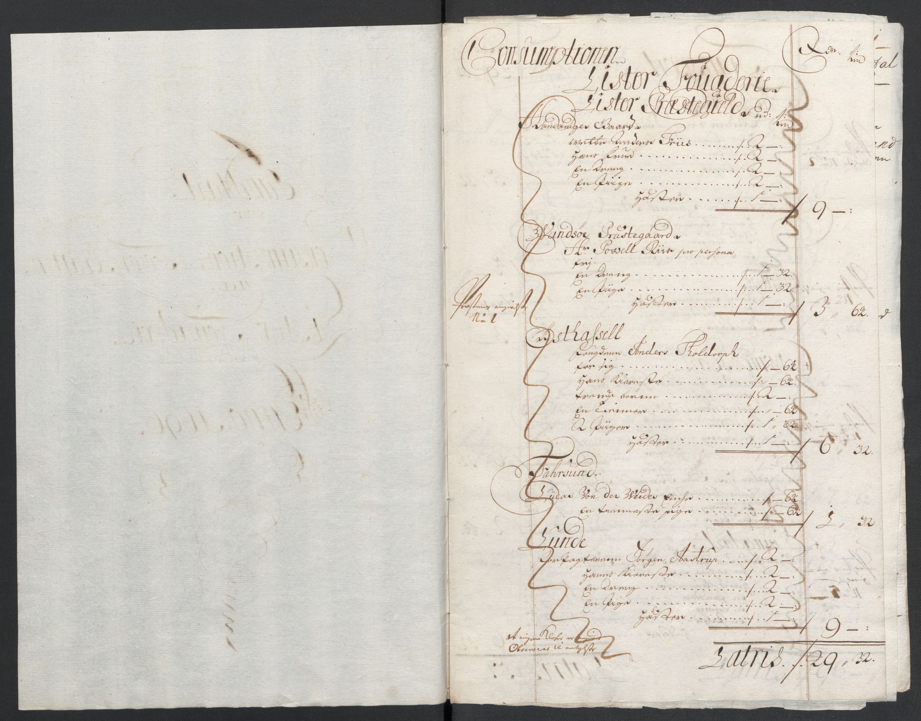 Rentekammeret inntil 1814, Reviderte regnskaper, Fogderegnskap, RA/EA-4092/R43/L2546: Fogderegnskap Lista og Mandal, 1696-1697, p. 65