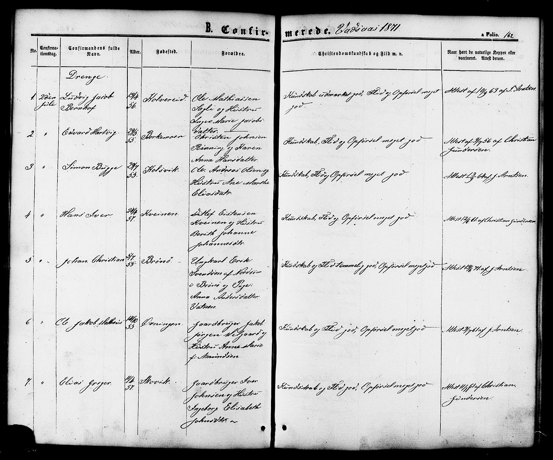 Ministerialprotokoller, klokkerbøker og fødselsregistre - Nordland, SAT/A-1459/810/L0146: Parish register (official) no. 810A08 /1, 1862-1874, p. 162