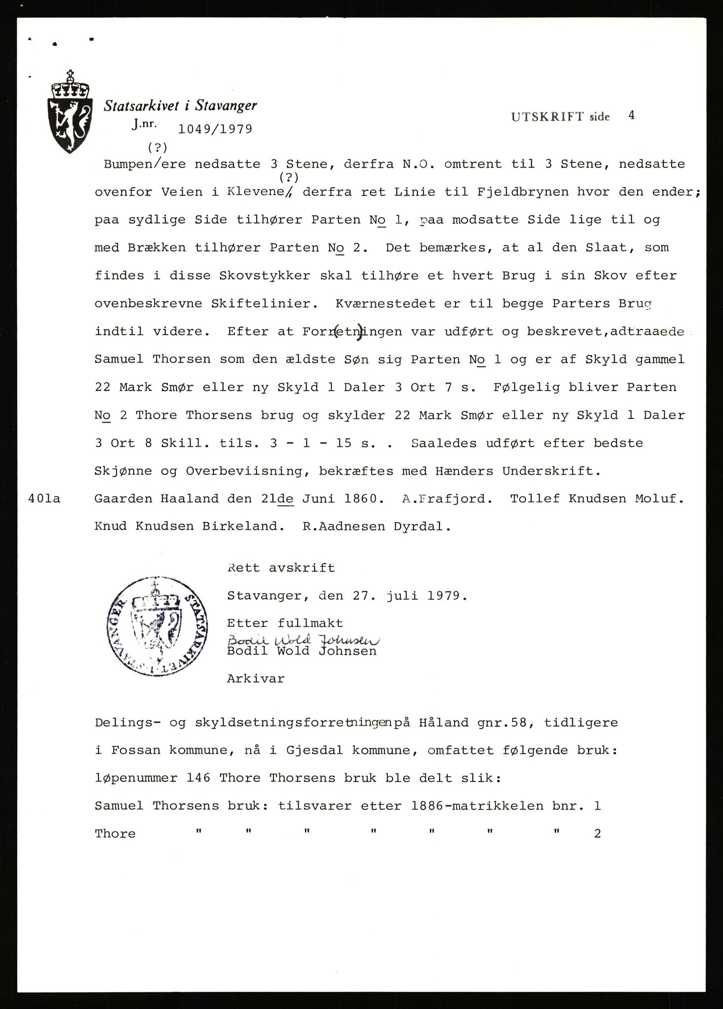 Statsarkivet i Stavanger, AV/SAST-A-101971/03/Y/Yj/L0042: Avskrifter sortert etter gårdsnavn: Høle - Håland vestre, 1750-1930, p. 477