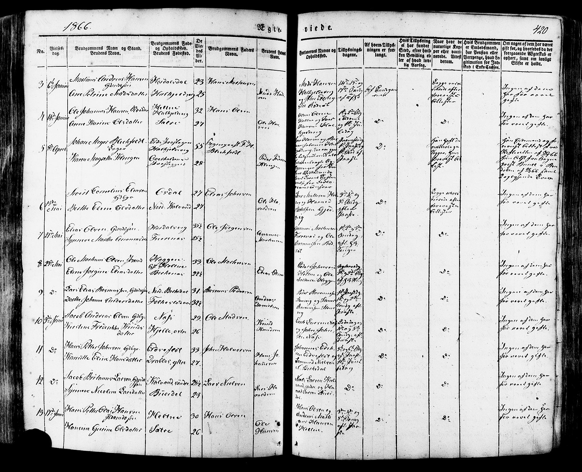 Ministerialprotokoller, klokkerbøker og fødselsregistre - Møre og Romsdal, AV/SAT-A-1454/511/L0140: Parish register (official) no. 511A07, 1851-1878, p. 420