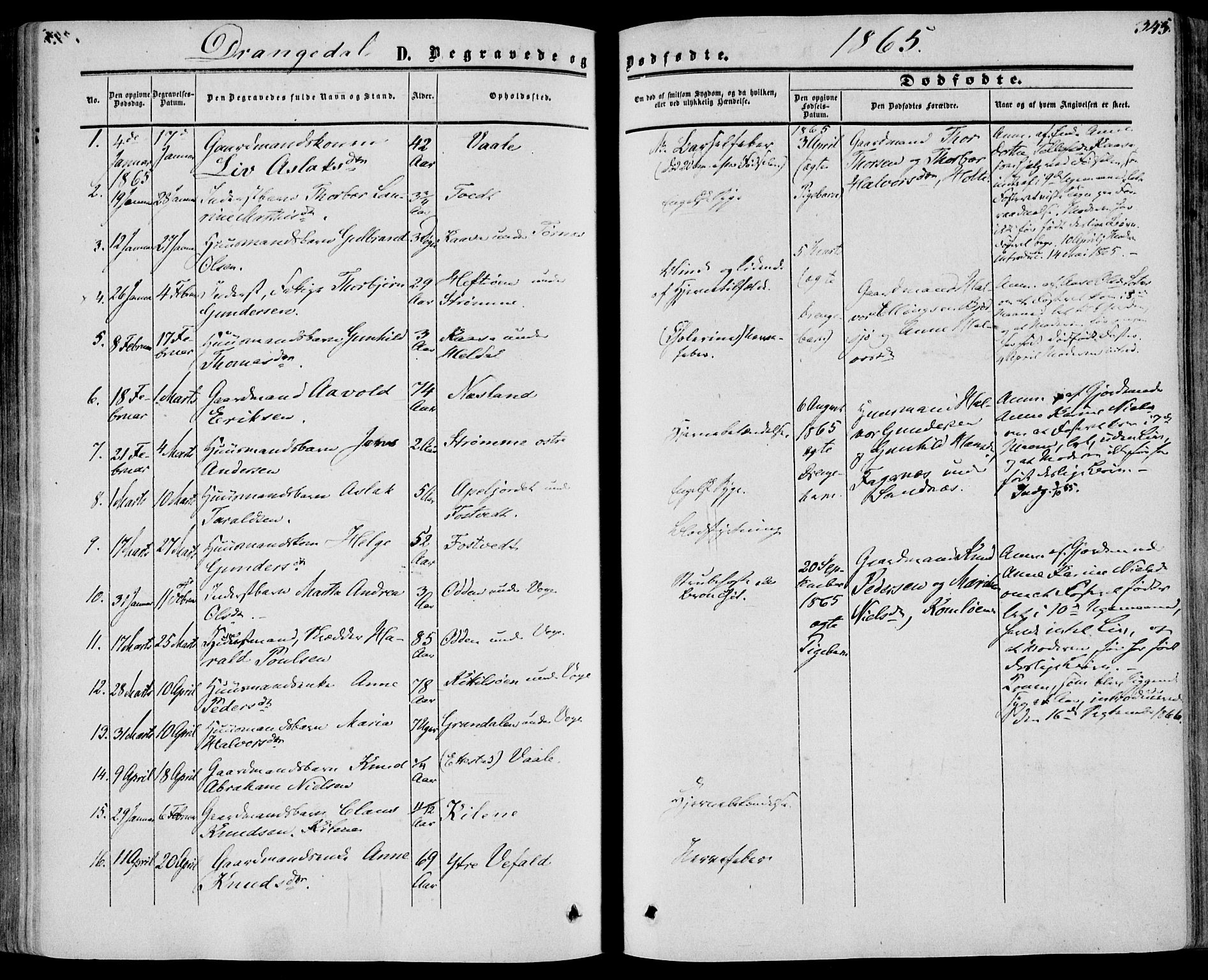 Drangedal kirkebøker, SAKO/A-258/F/Fa/L0008: Parish register (official) no. 8, 1857-1871, p. 345